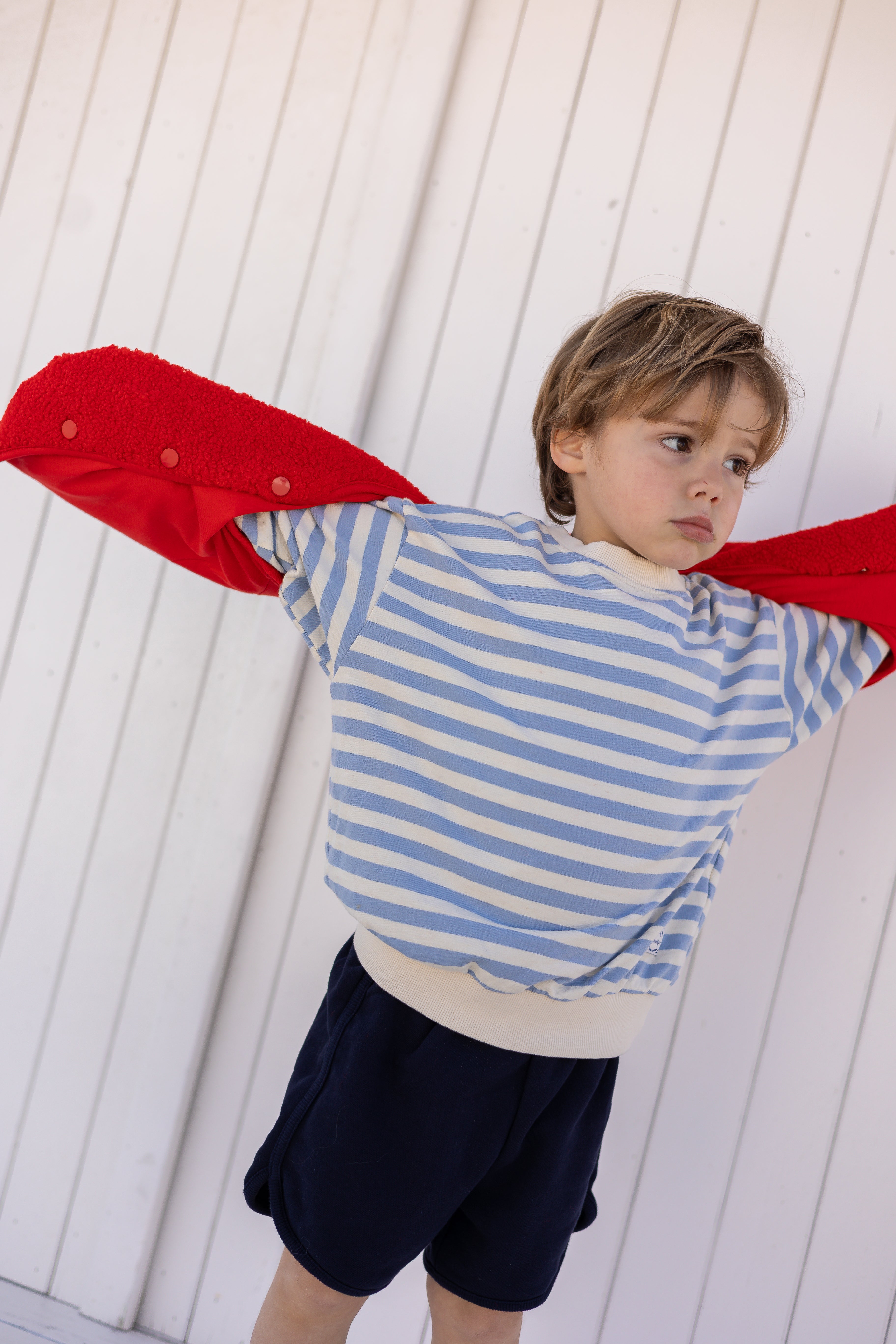 Pull Georges - bleu à lignes