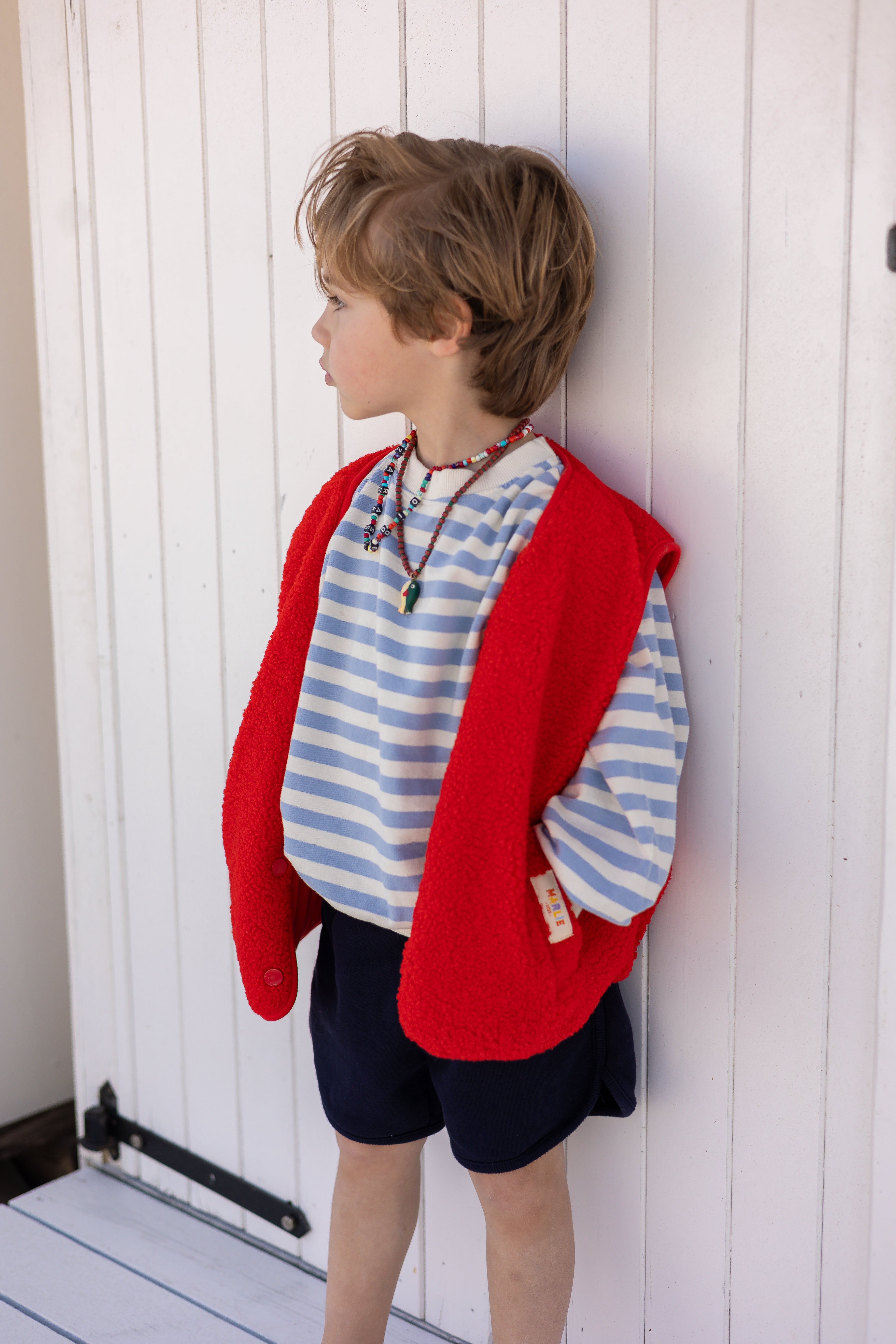 Leo vest - red