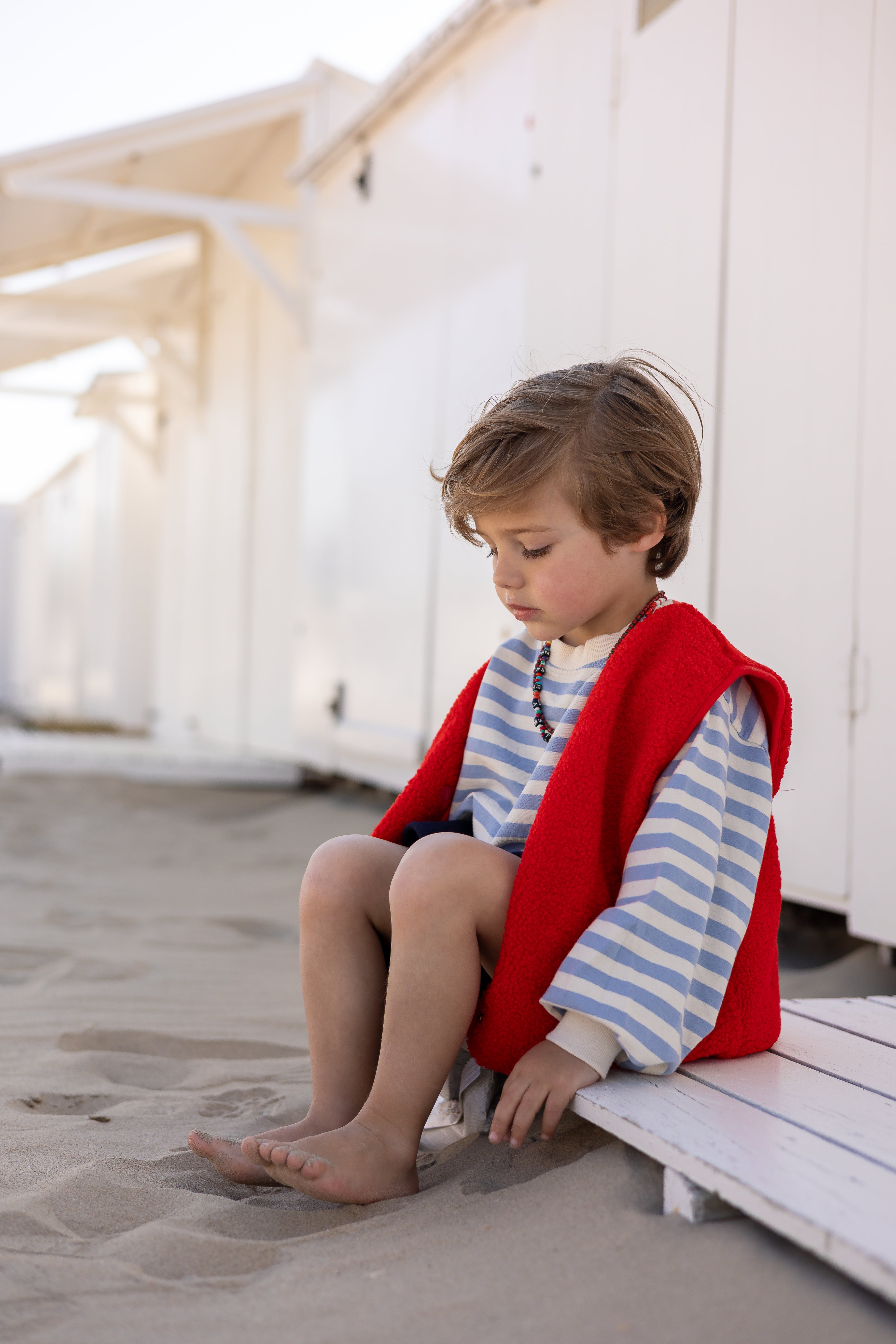 Leo vest - red