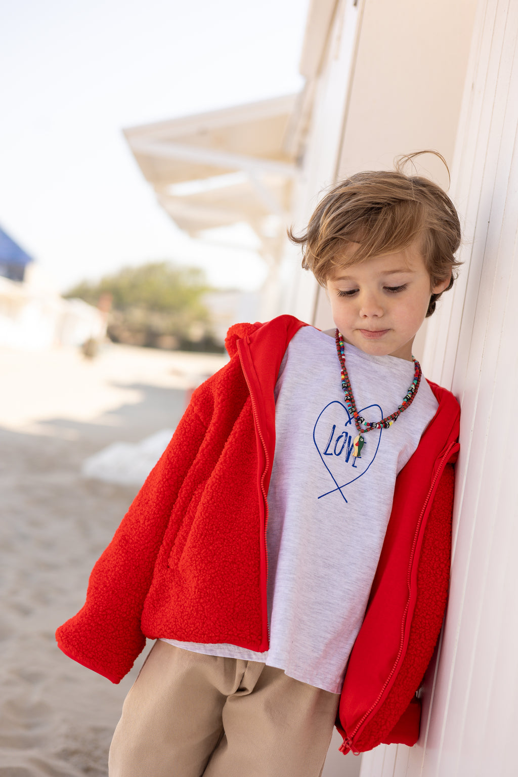 Noah coat - red