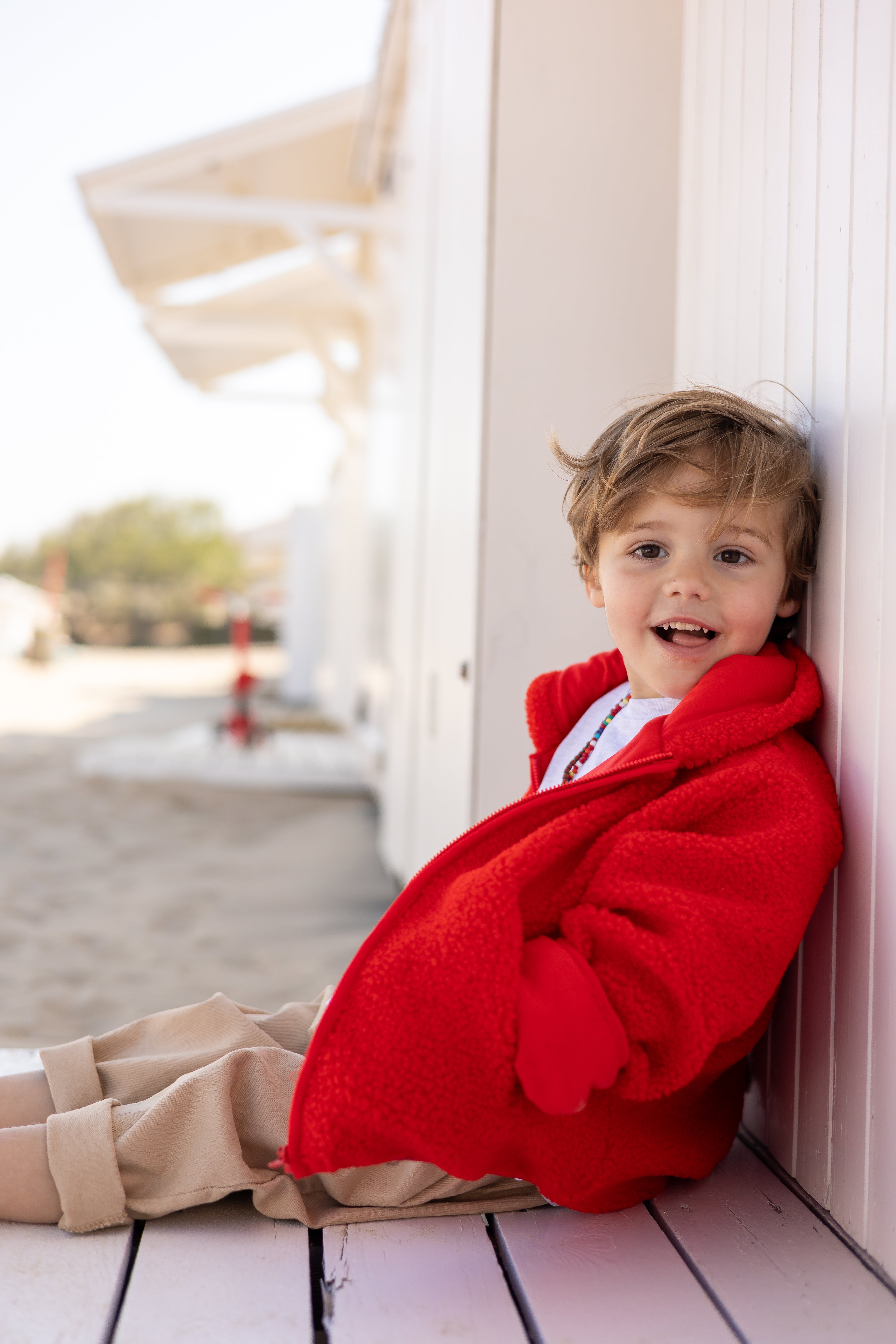 Noah coat - red