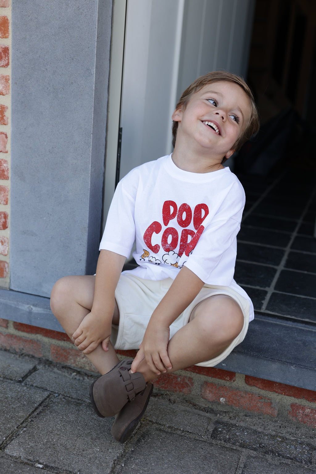 T-shirt Pop - blanc