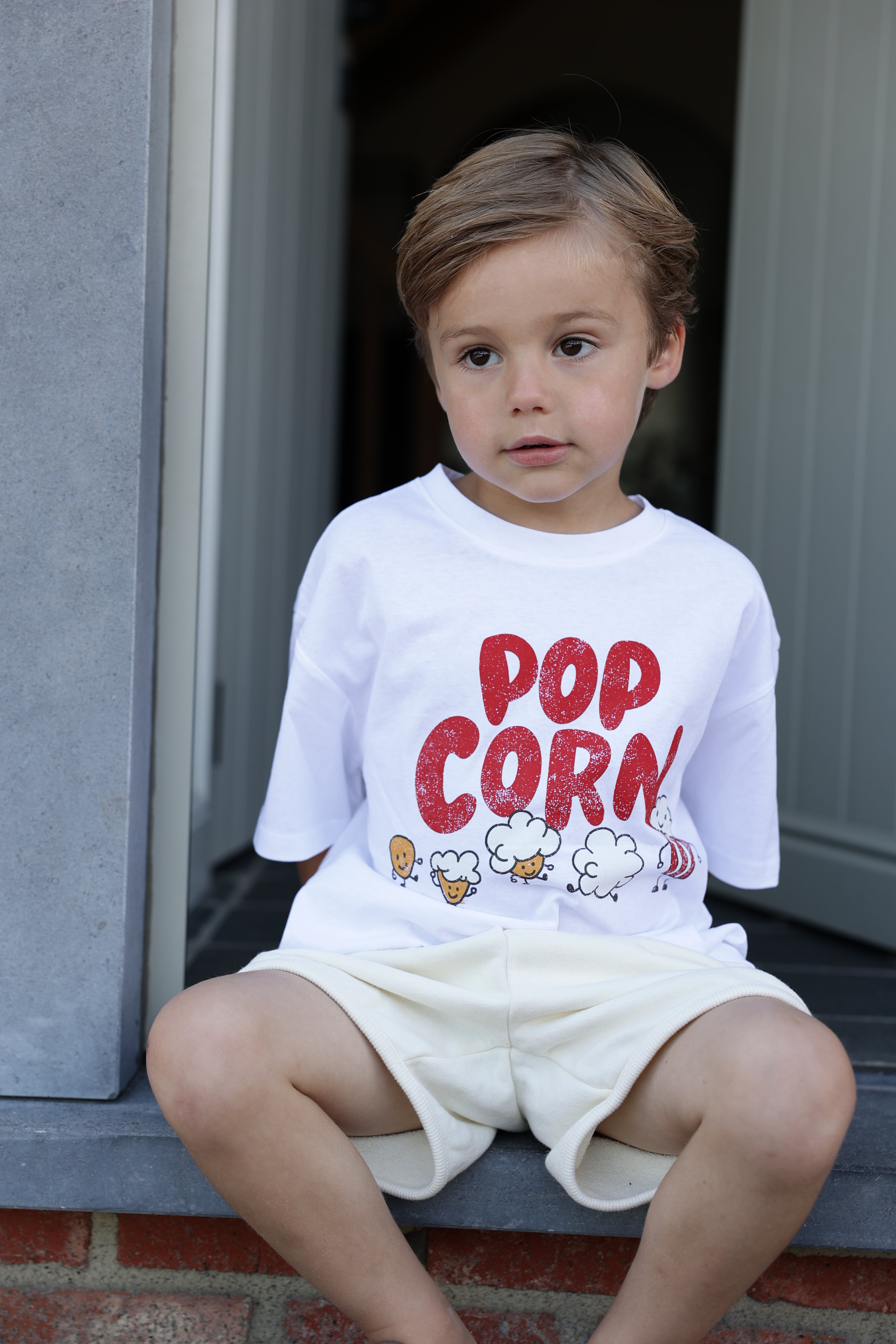T-shirt Pop - blanc
