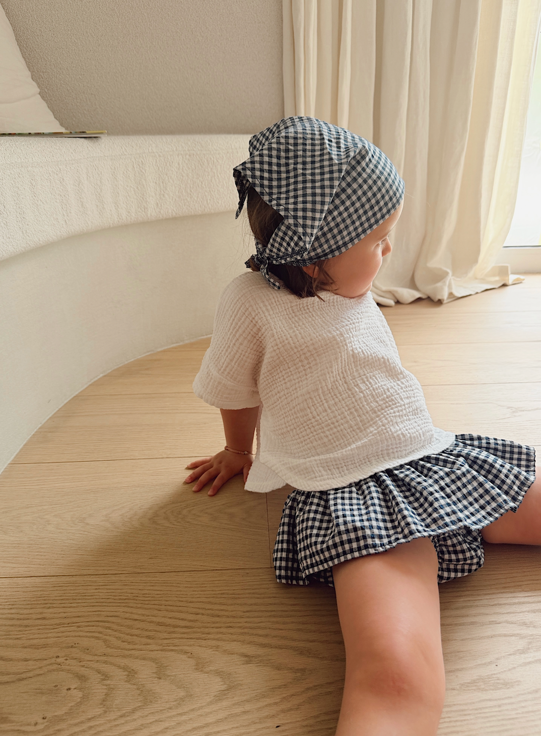 Bloomer Marta - vichy bleu