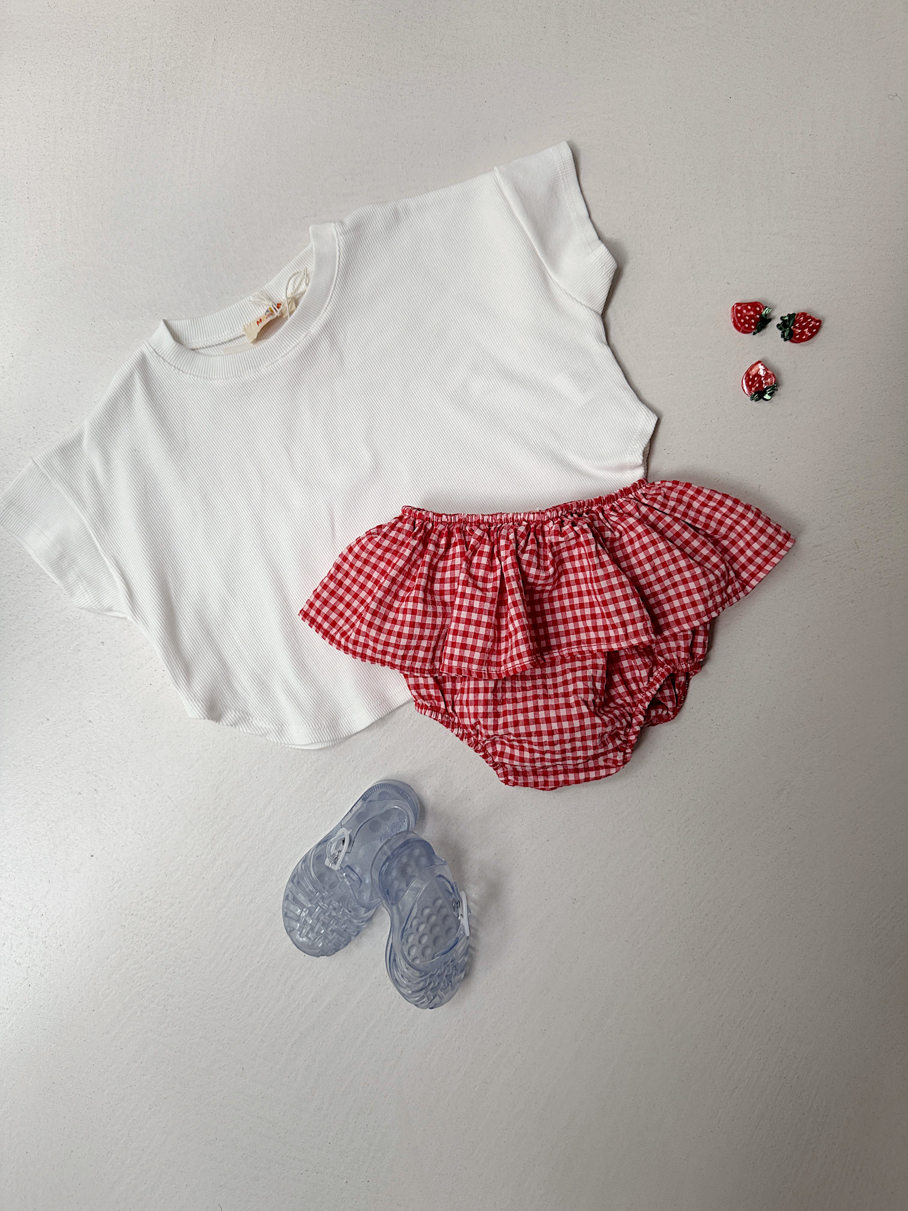 Bloomer Marta - vichy rouge