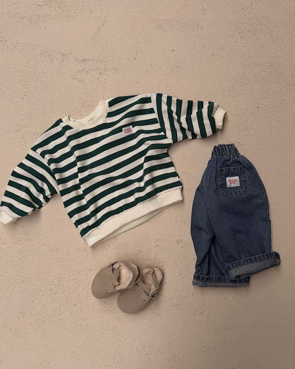 Pull Edouard - écru et vert