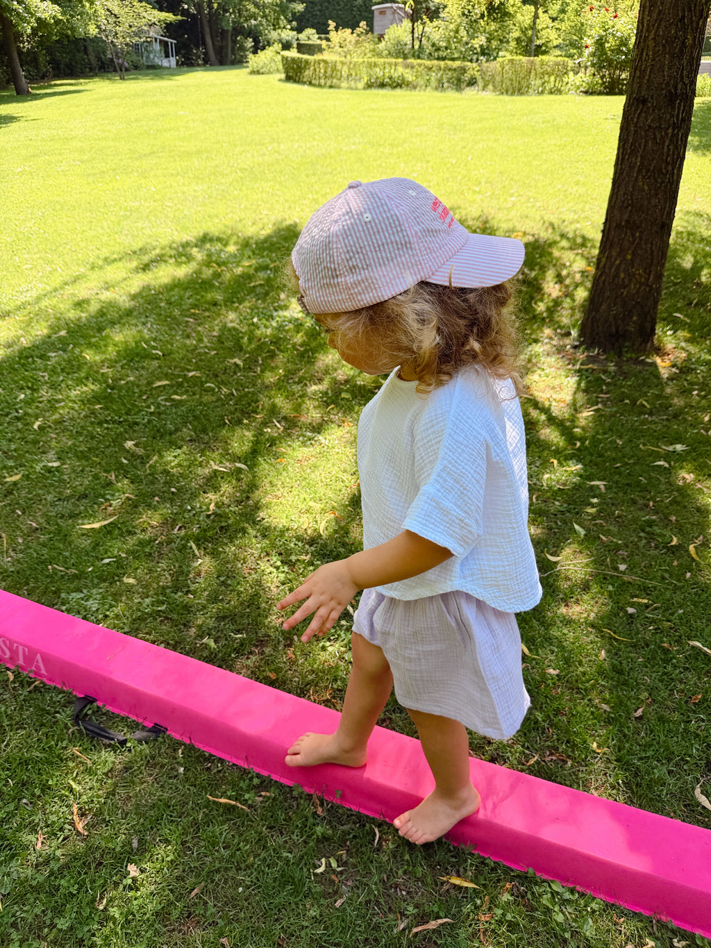 Ralph Cap - pink with stripes
