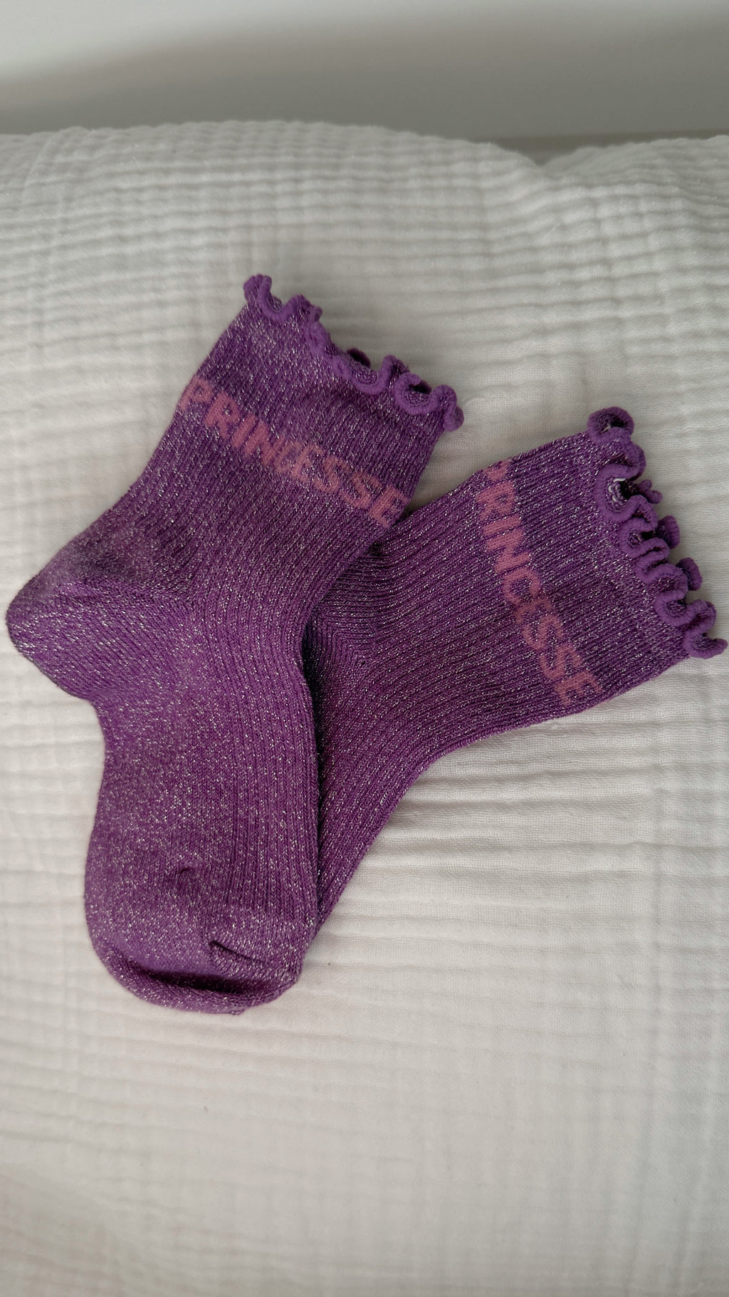 Chaussettes Princesse - mauve