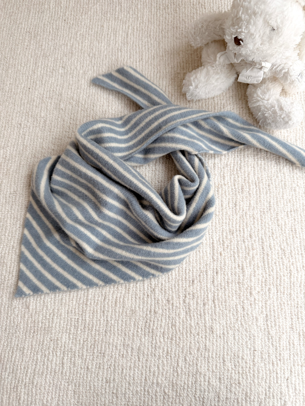 Echarpe Stripy - bleu et écru