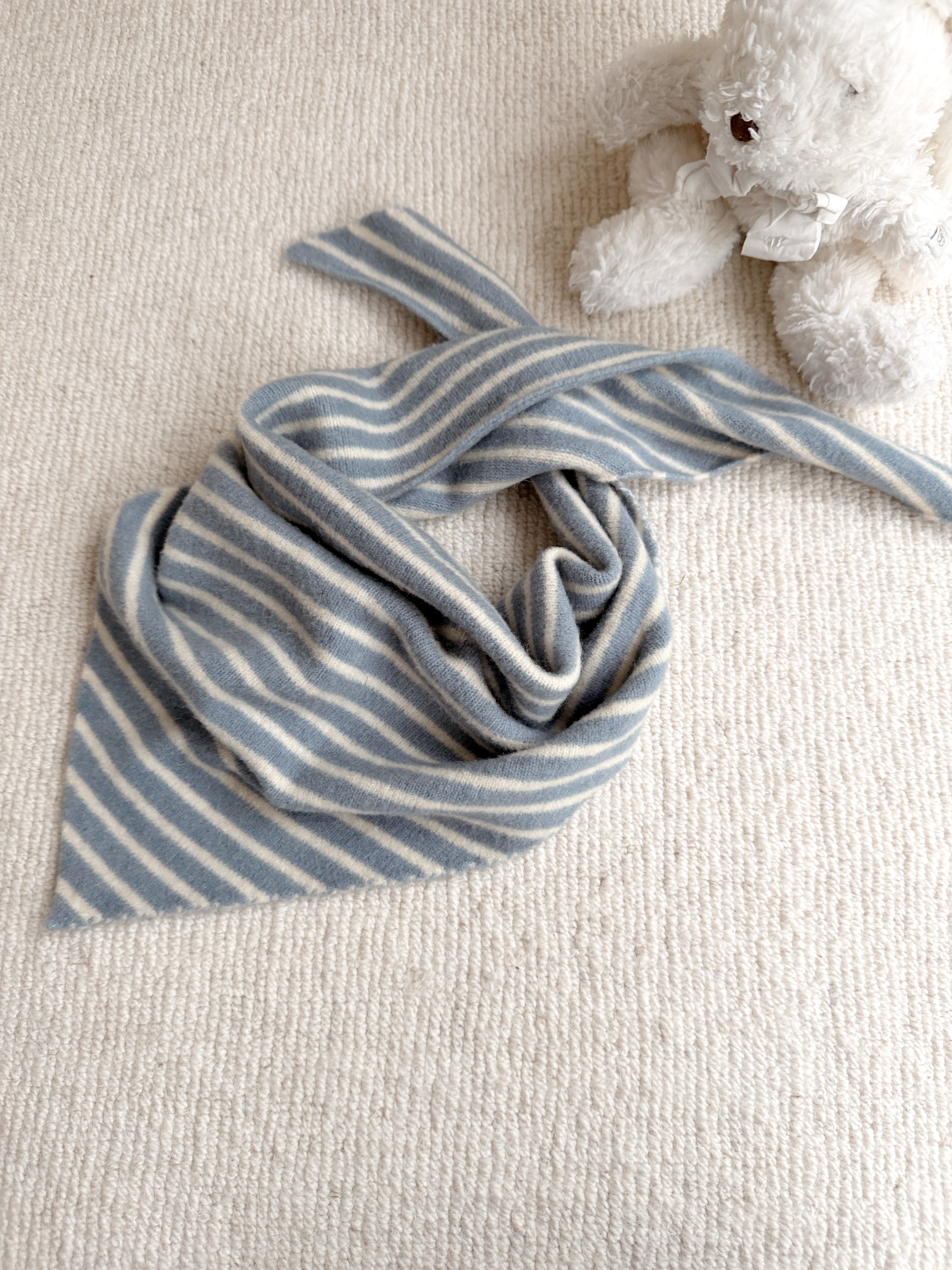 Echarpe Stripy - bleu et écru