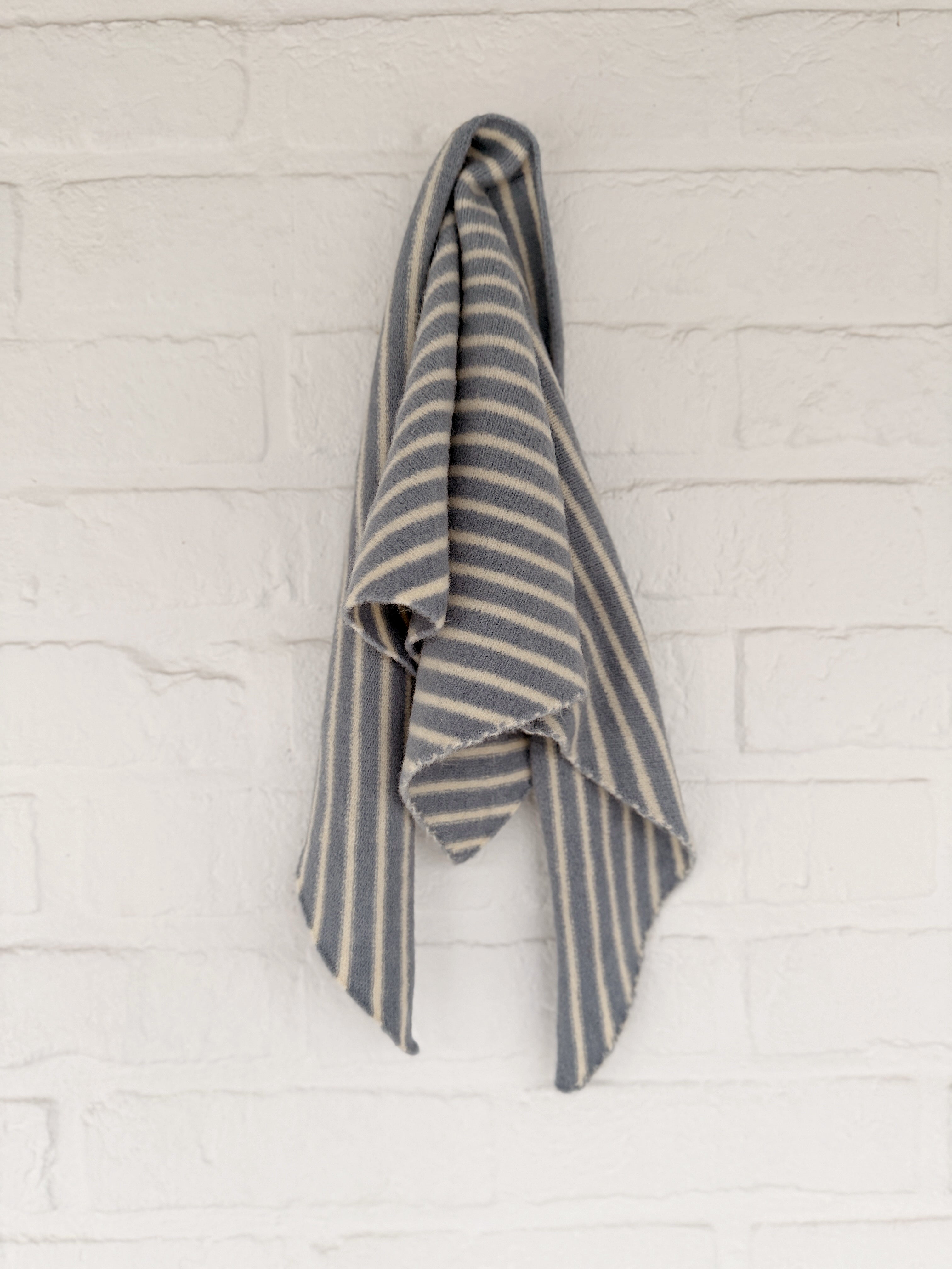 Echarpe Stripy - bleu et écru