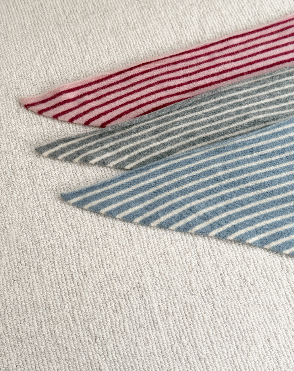 Echarpe Stripy - bleu et écru