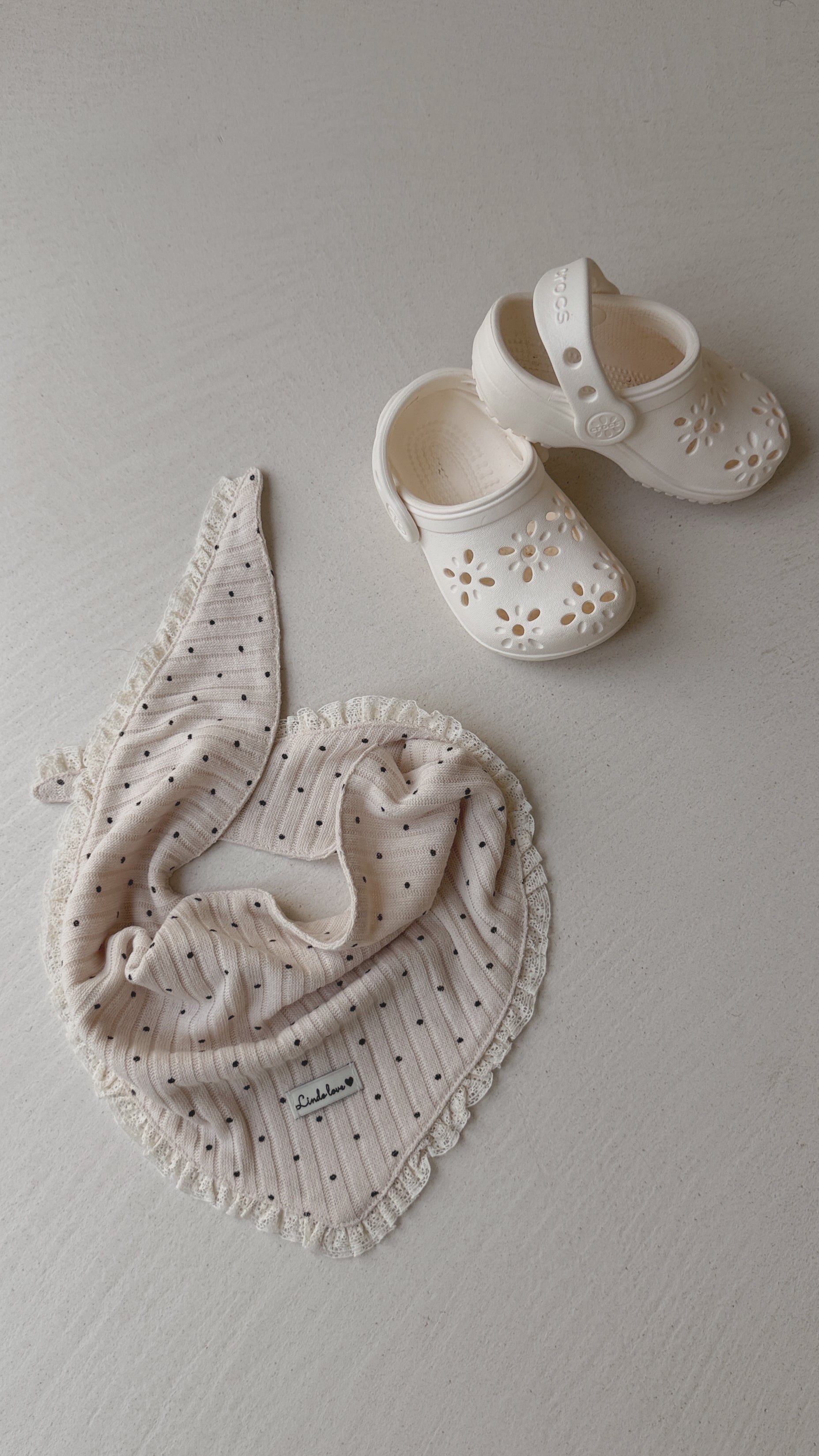 Foulard Alicia - beige à pois