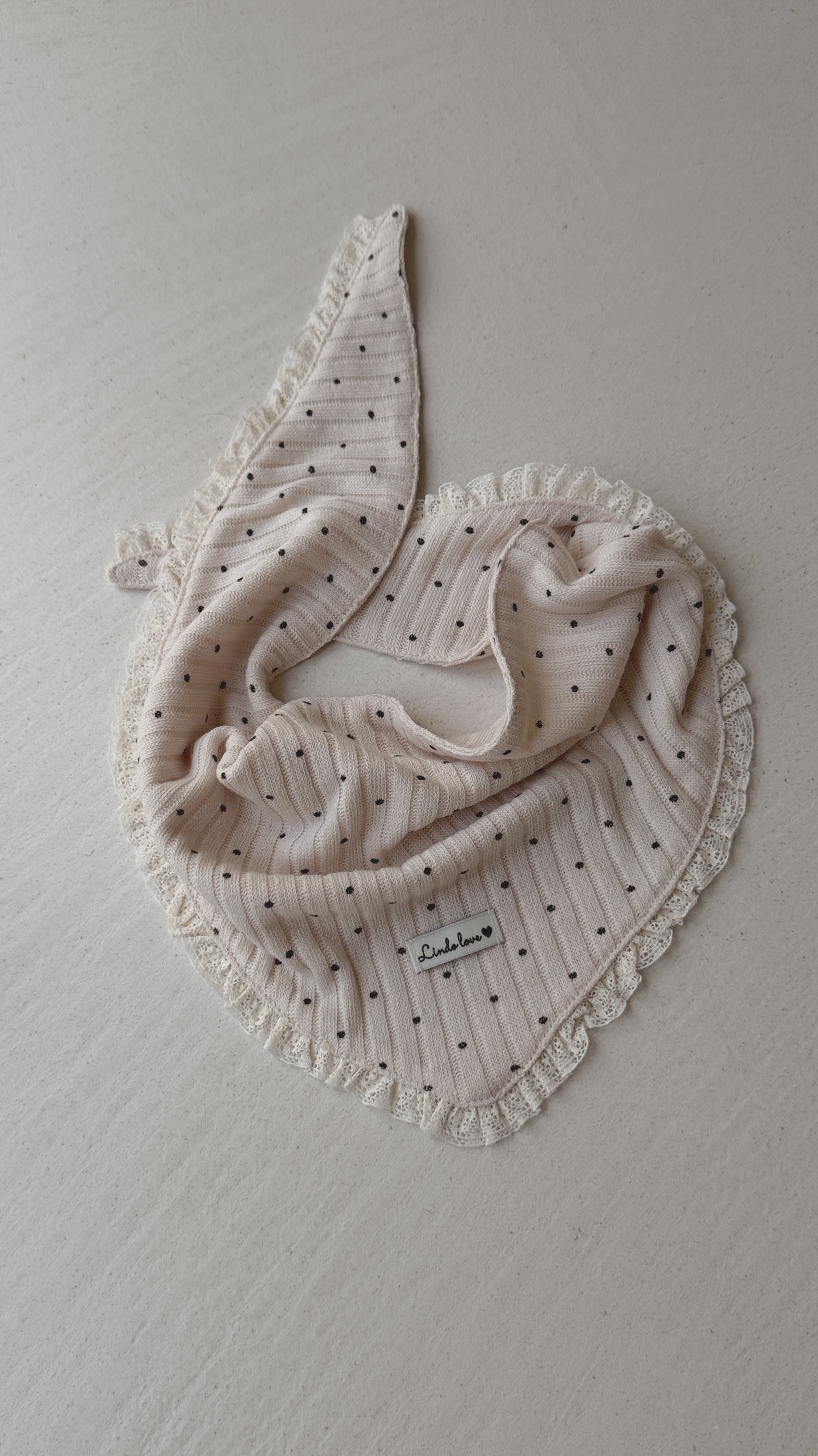 Foulard Alicia - beige à pois