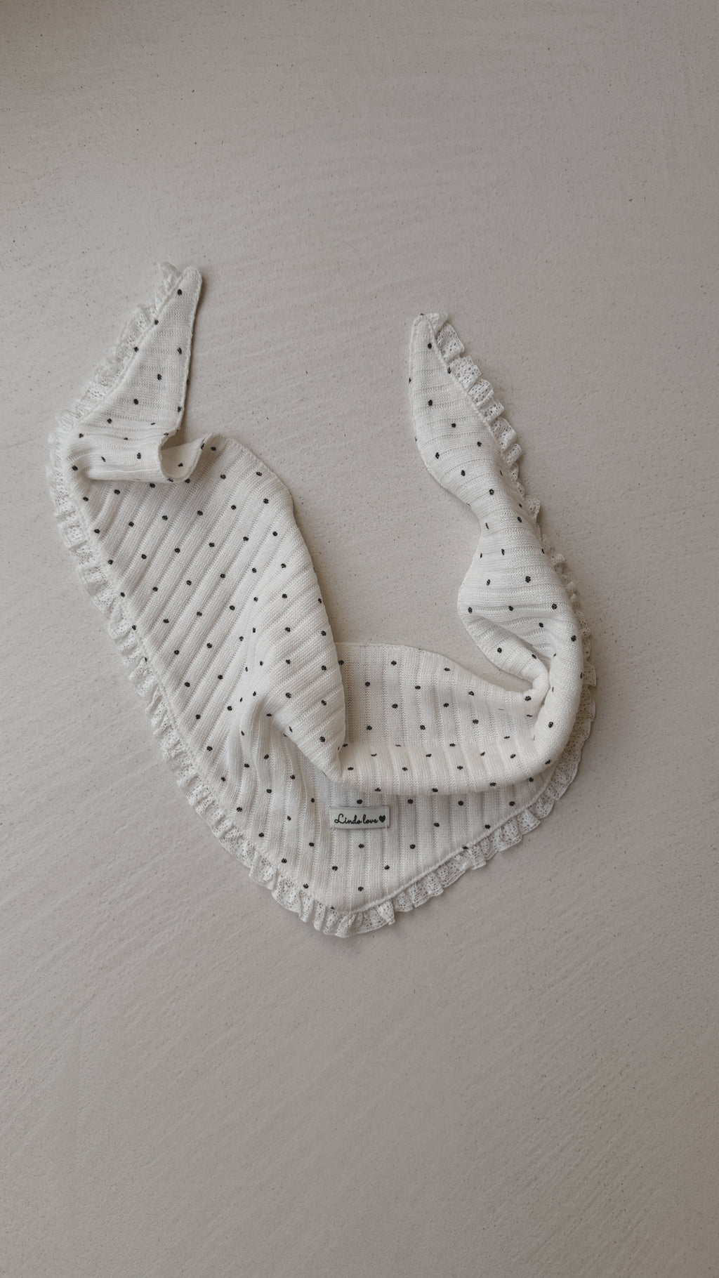 Foulard Alicia- blanc à pois