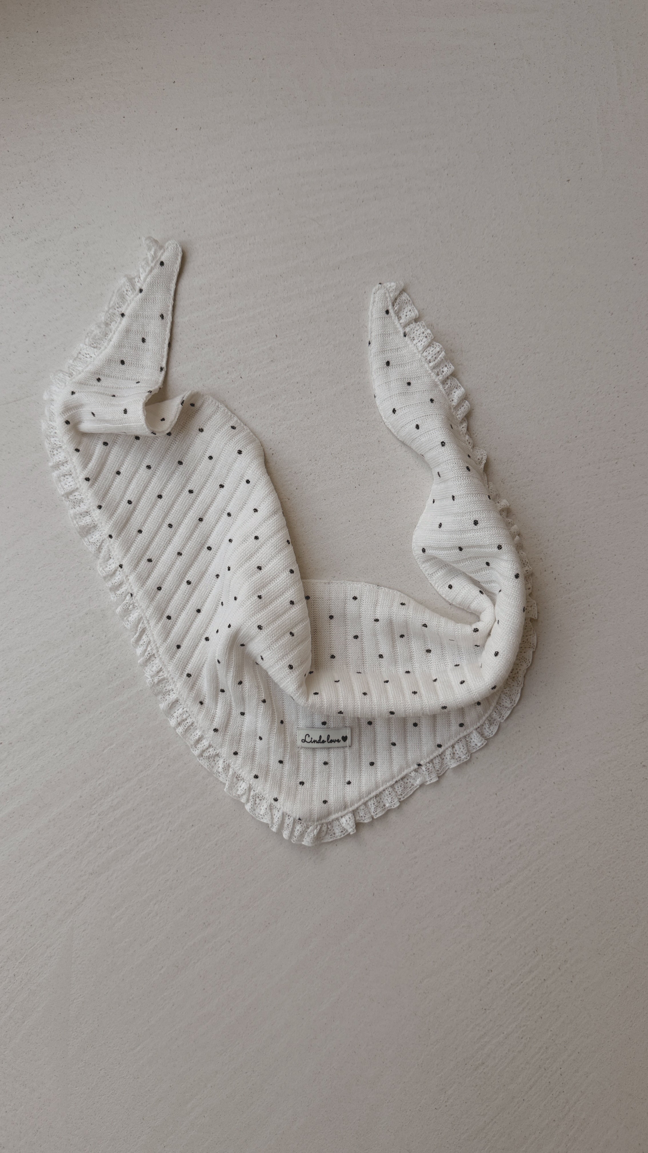 Foulard Alicia- blanc à pois