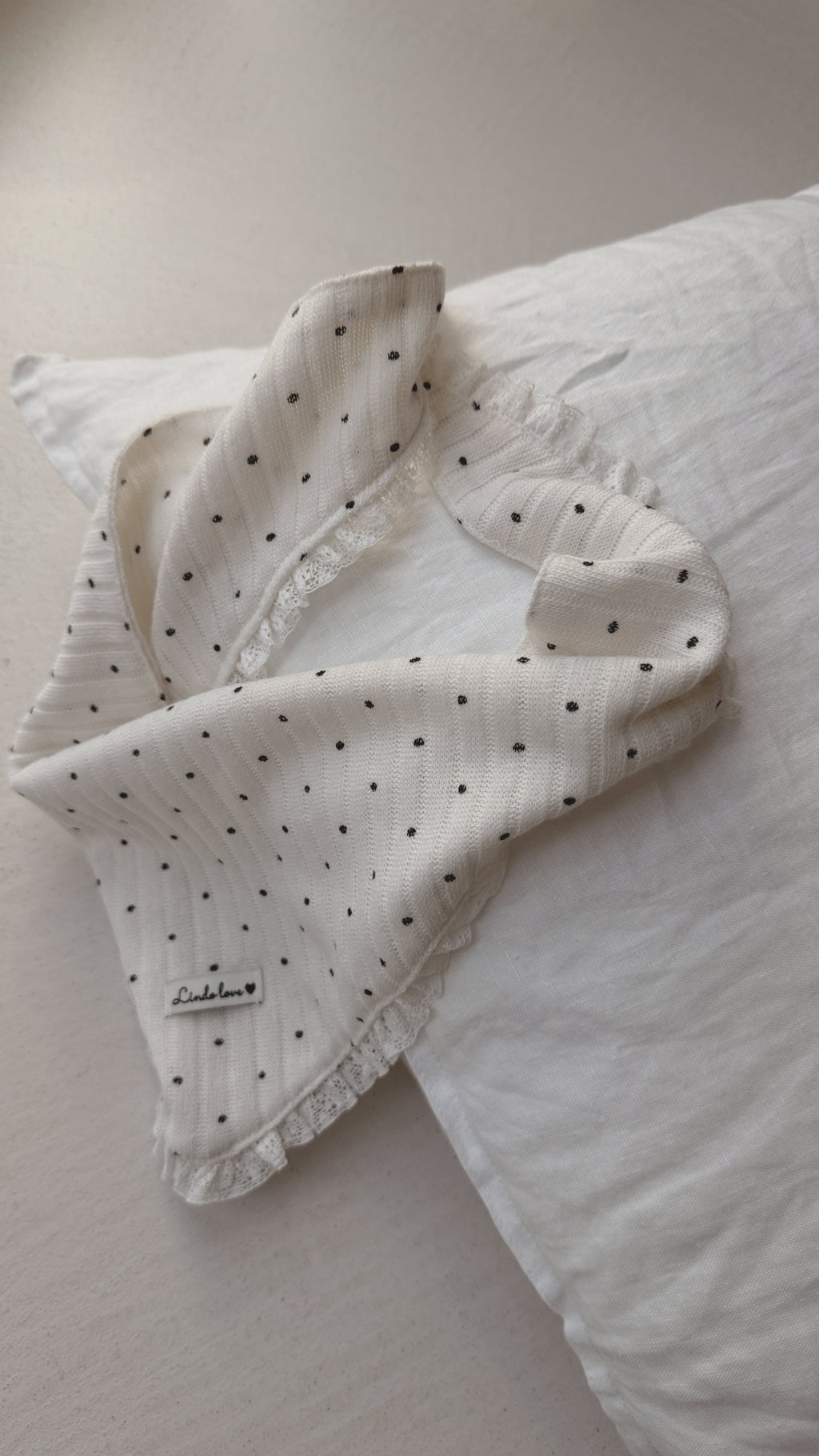 Foulard Alicia- blanc à pois
