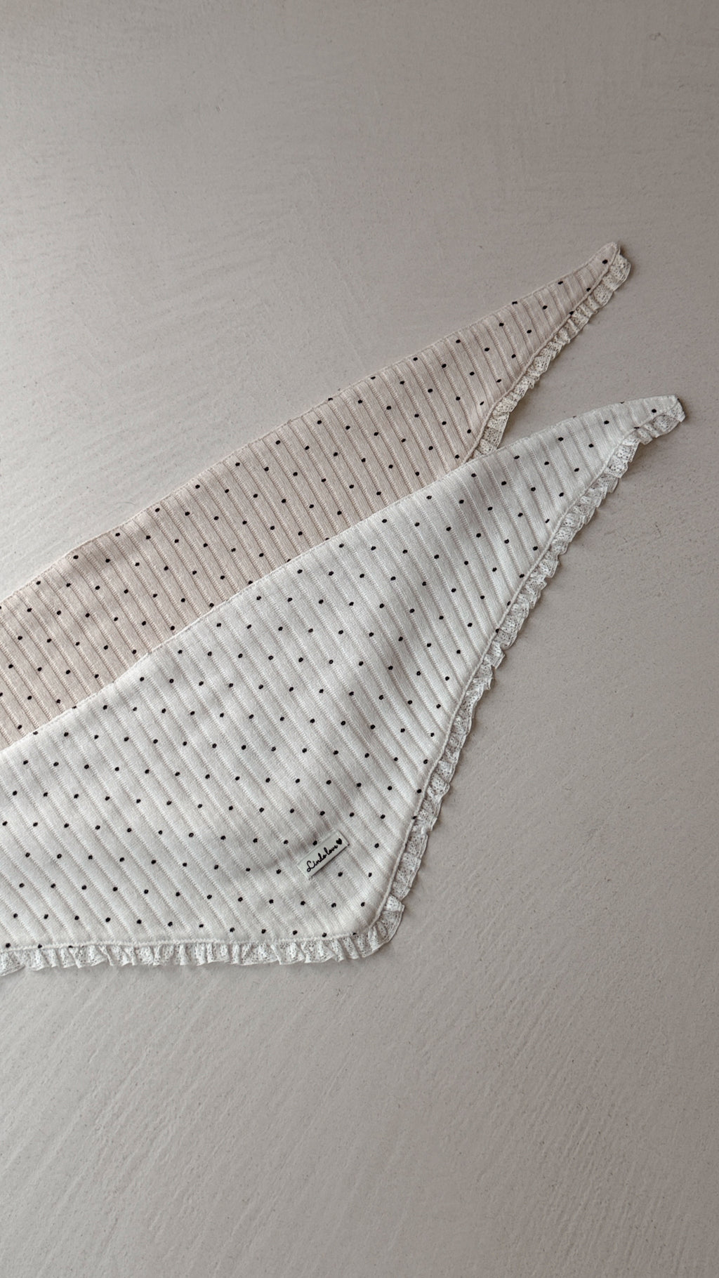 Foulard Alicia- blanc à pois