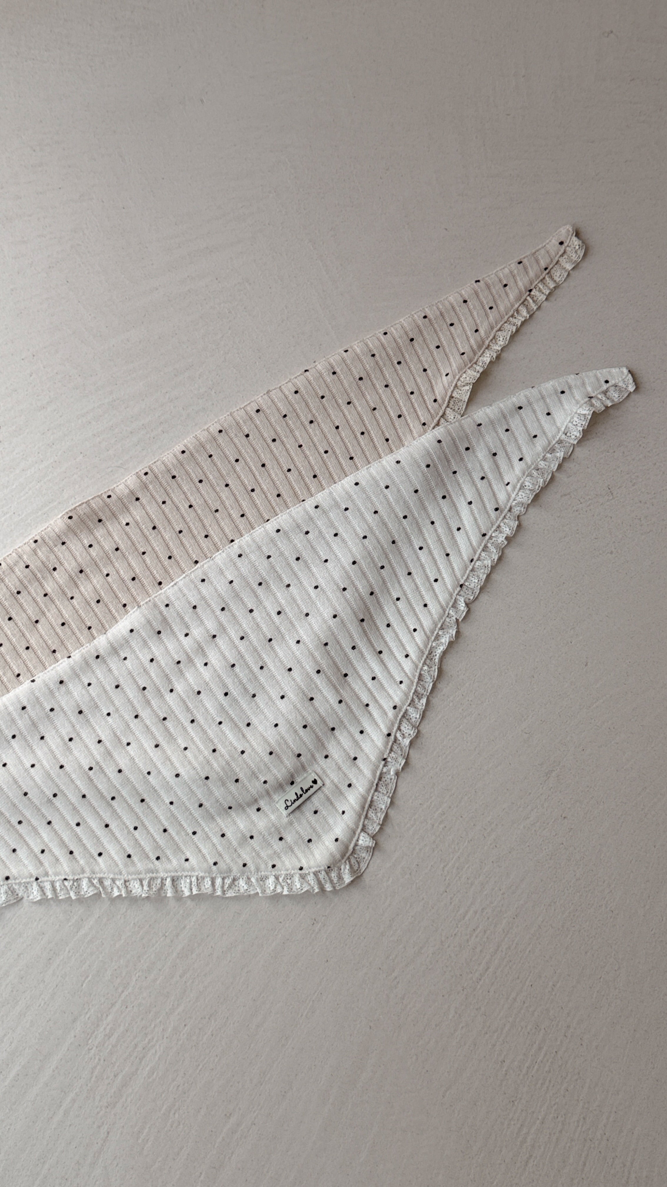 Foulard Alicia- blanc à pois