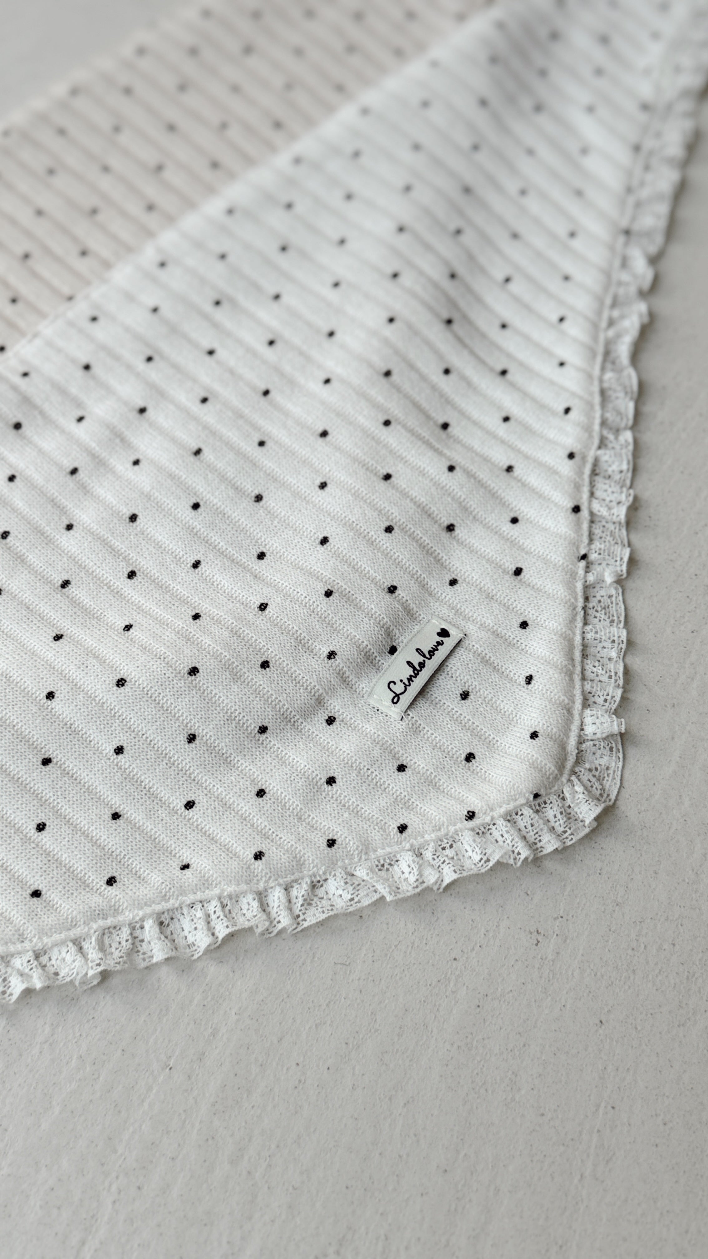 Foulard Alicia- blanc à pois