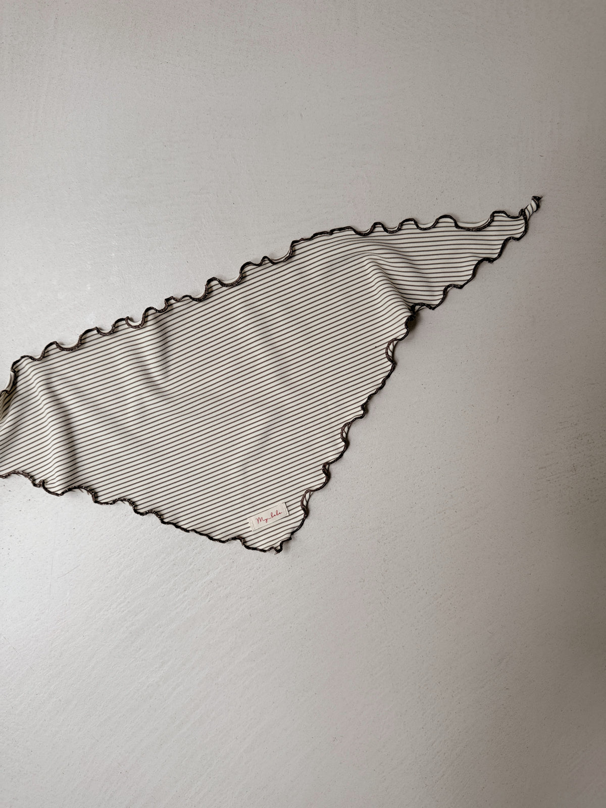 Foulard Rachel - écru à lignes