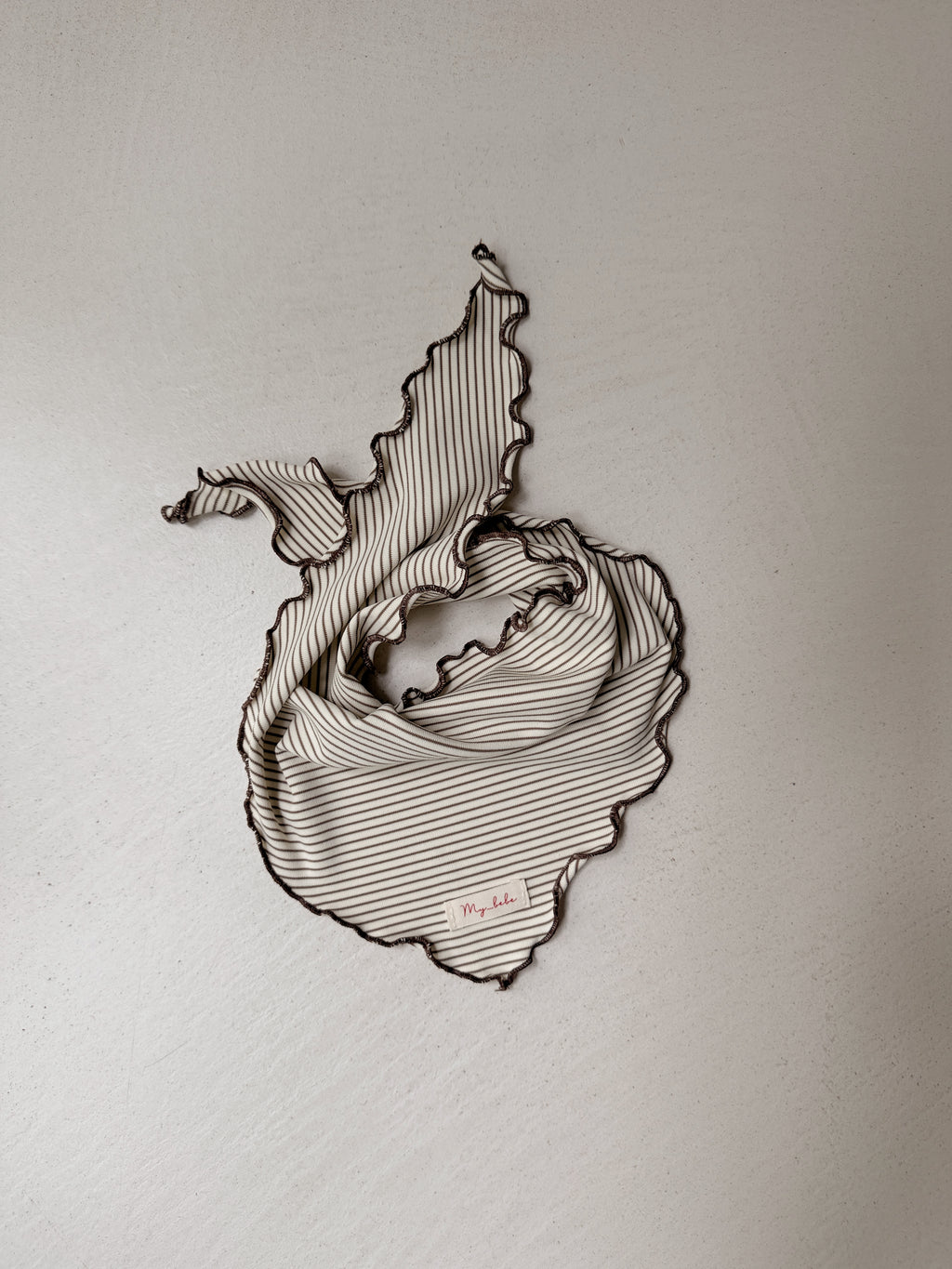 Foulard Rachel - écru à lignes