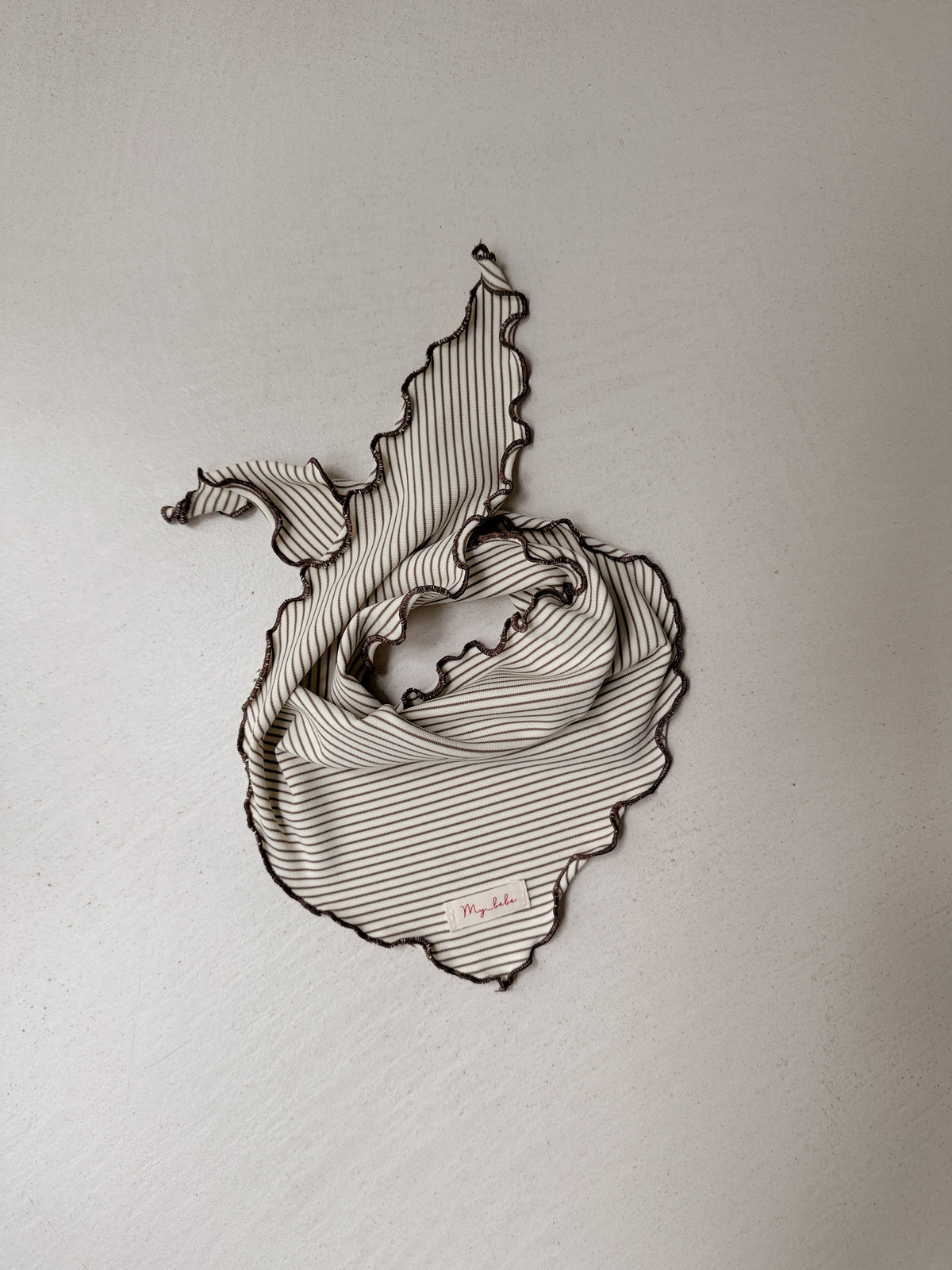 Foulard Rachel - écru à lignes