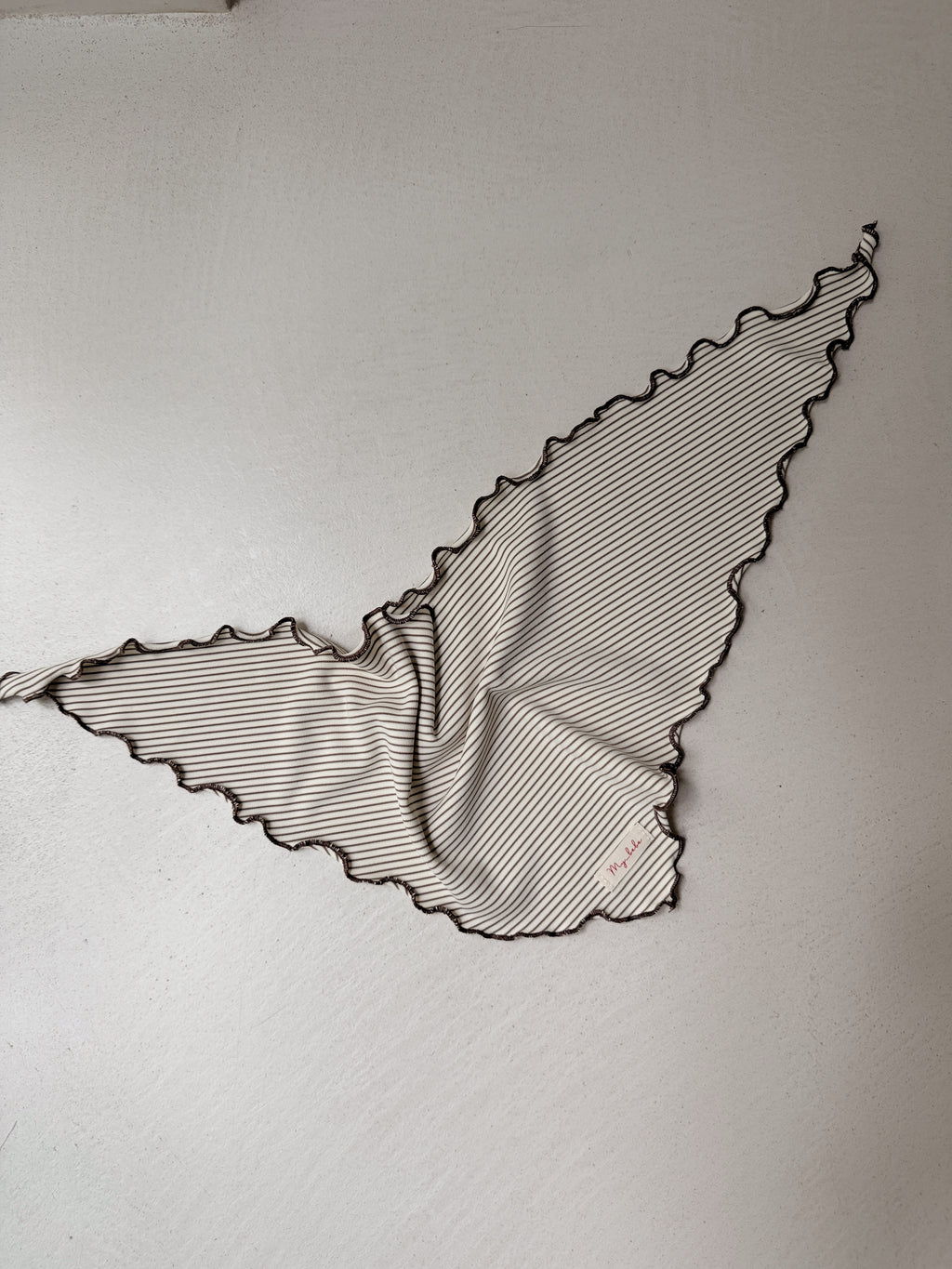 Foulard Rachel - écru à lignes