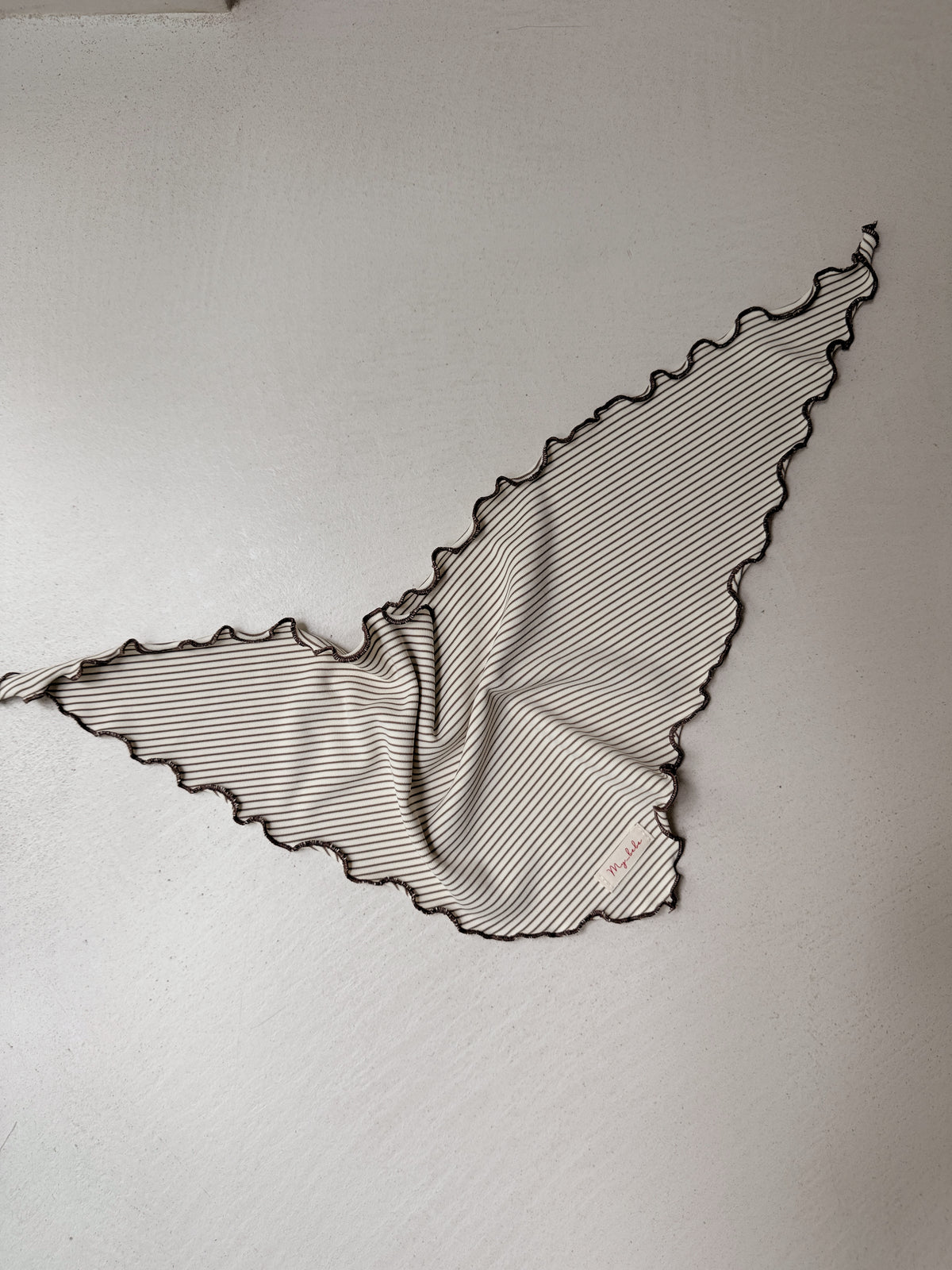 Foulard Rachel - écru à lignes
