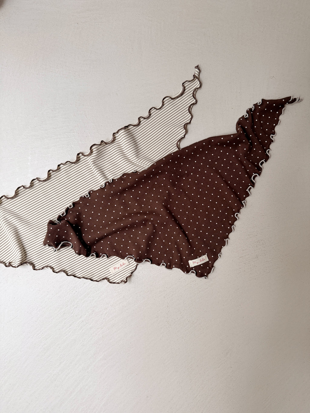 Foulard Rachel - écru à lignes