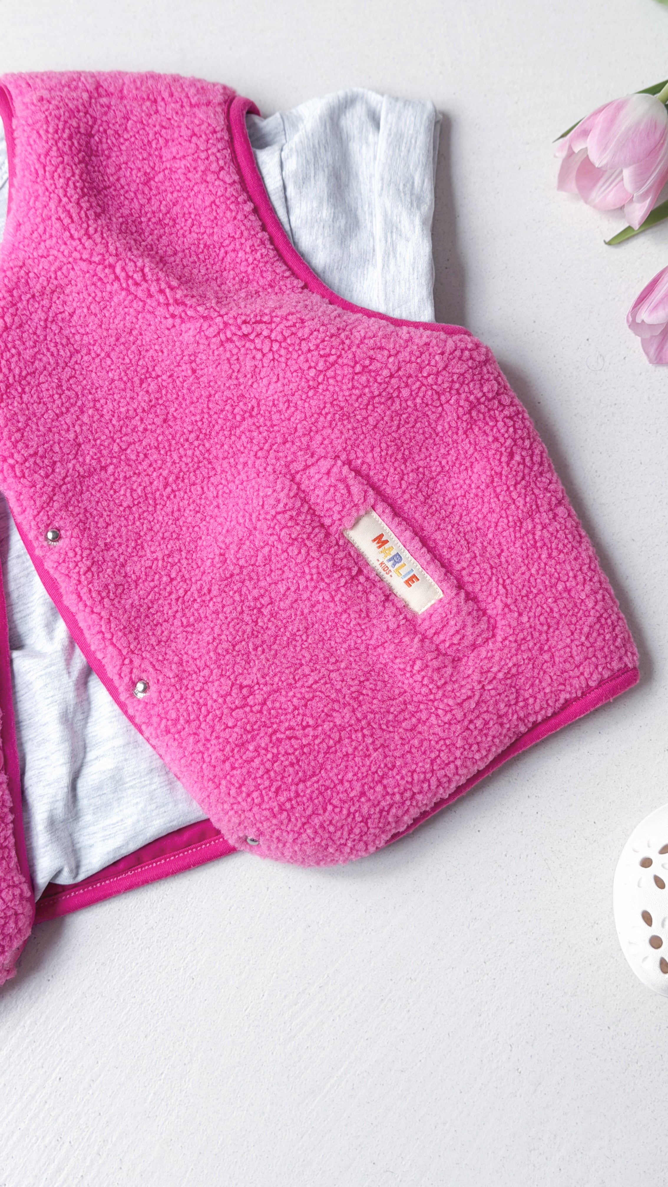 Gilet Léo - fuchsia