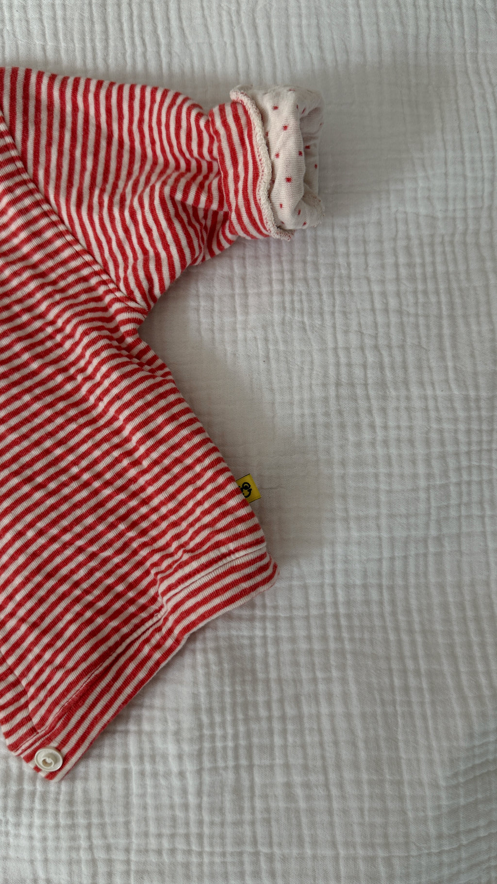 Gilet Marion - rouge à lignes