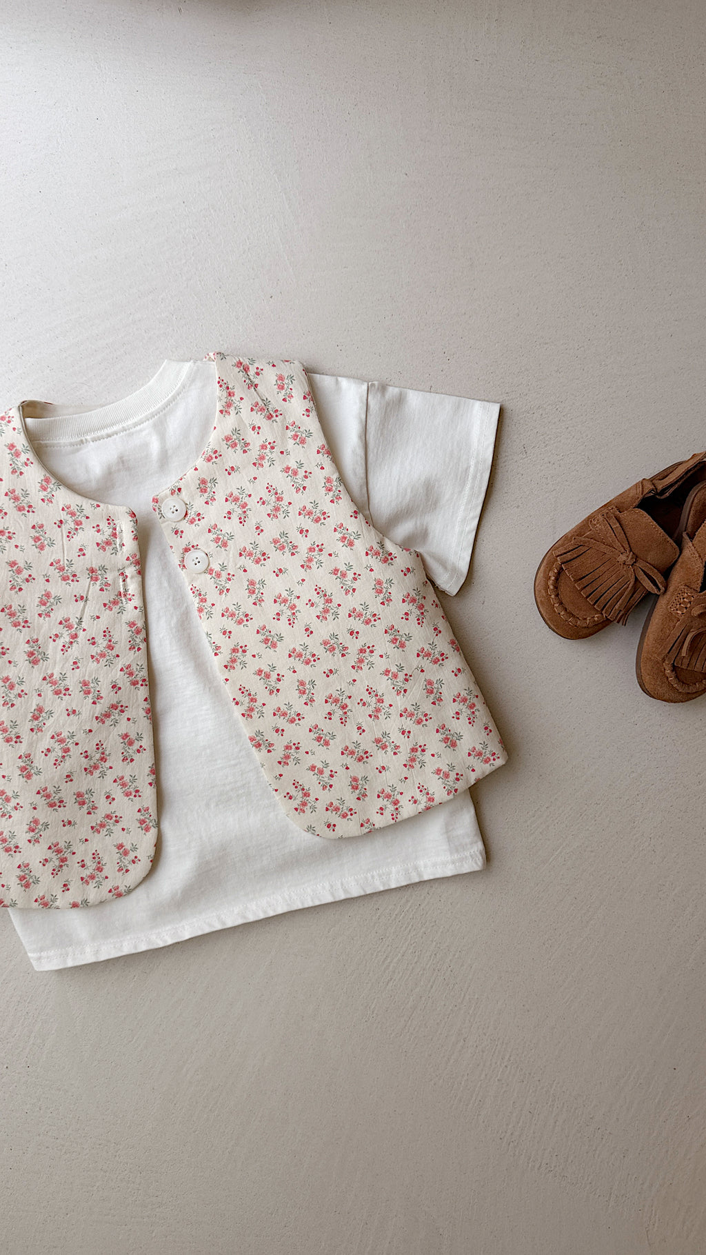 Gilet Rose - écru