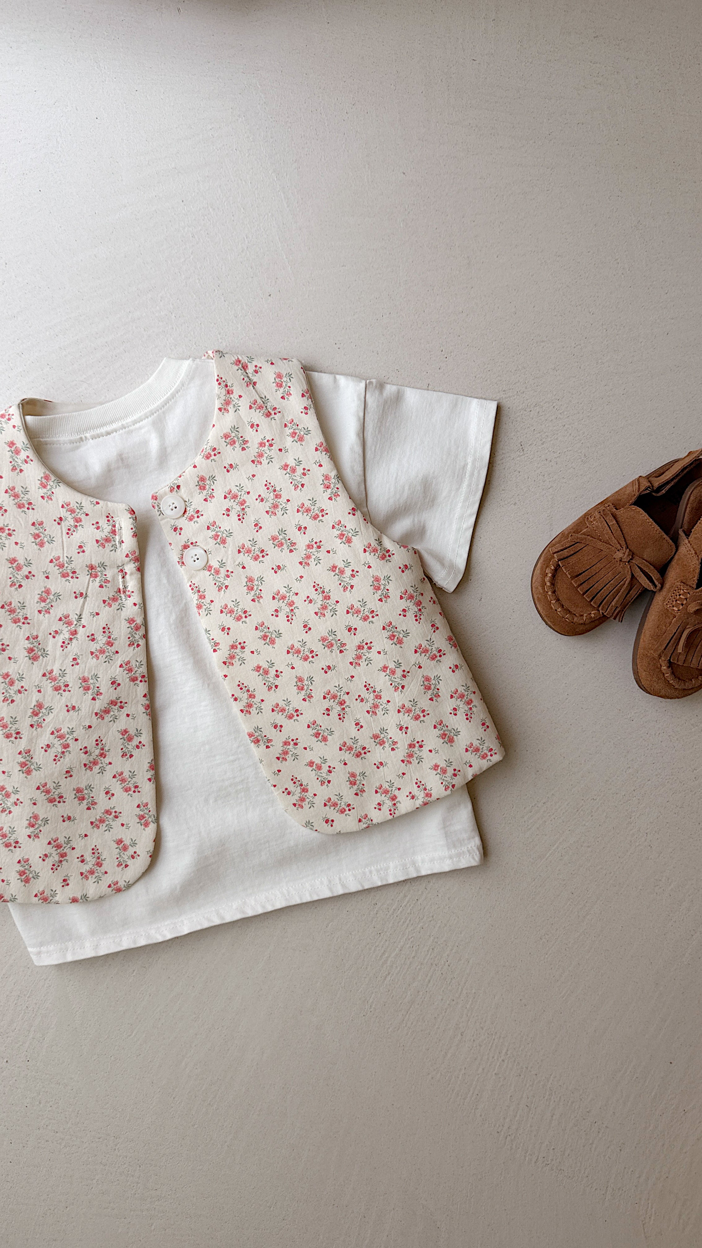 Gilet Rose - écru
