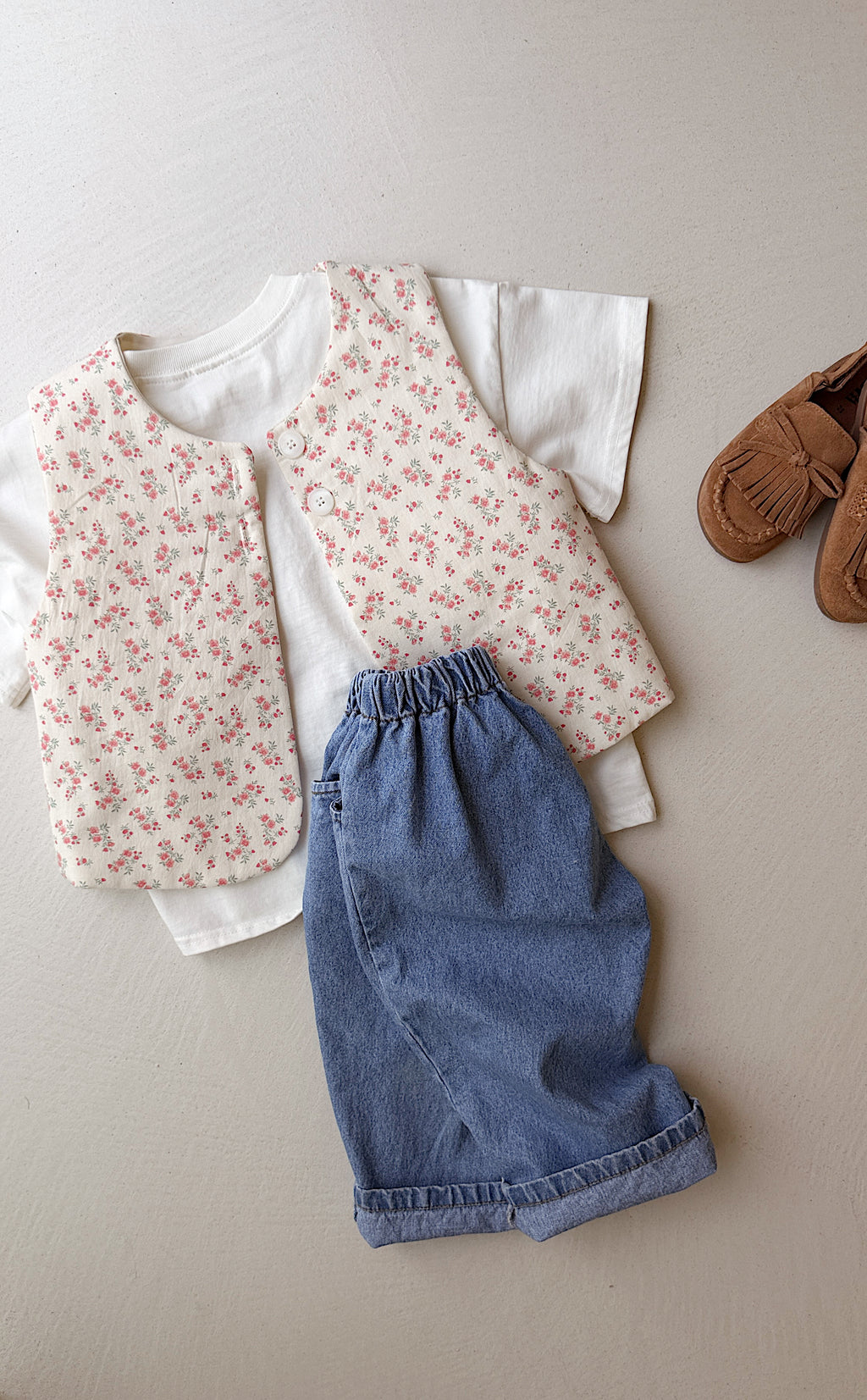 Gilet Rose - écru