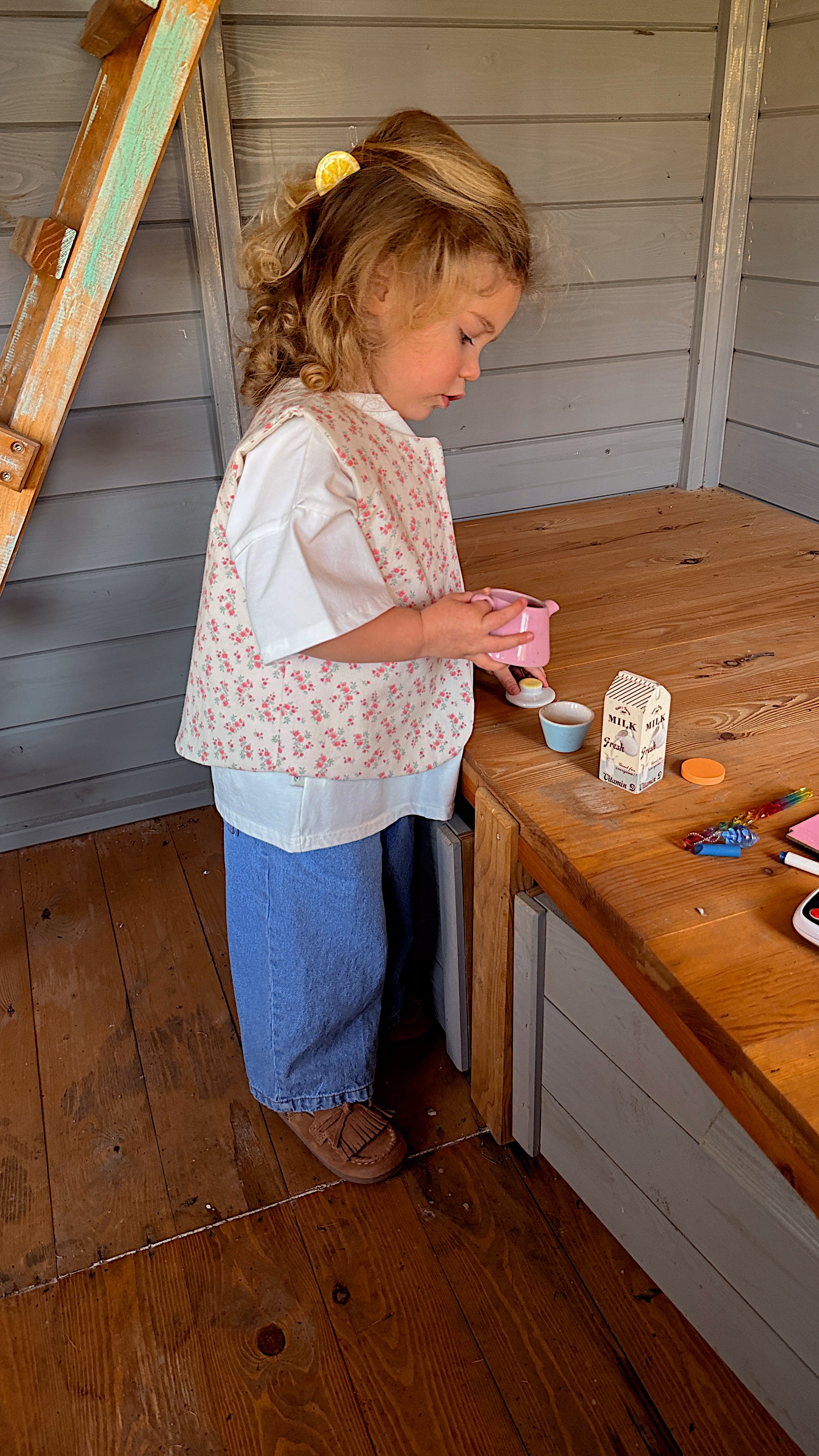Gilet Rose - écru