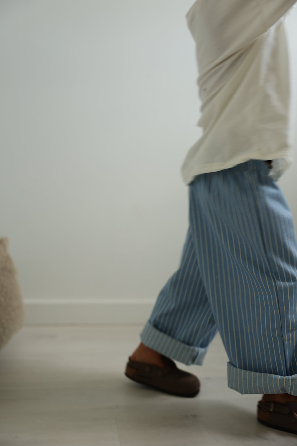 Jeans Viggo - bleu ciel à rayures