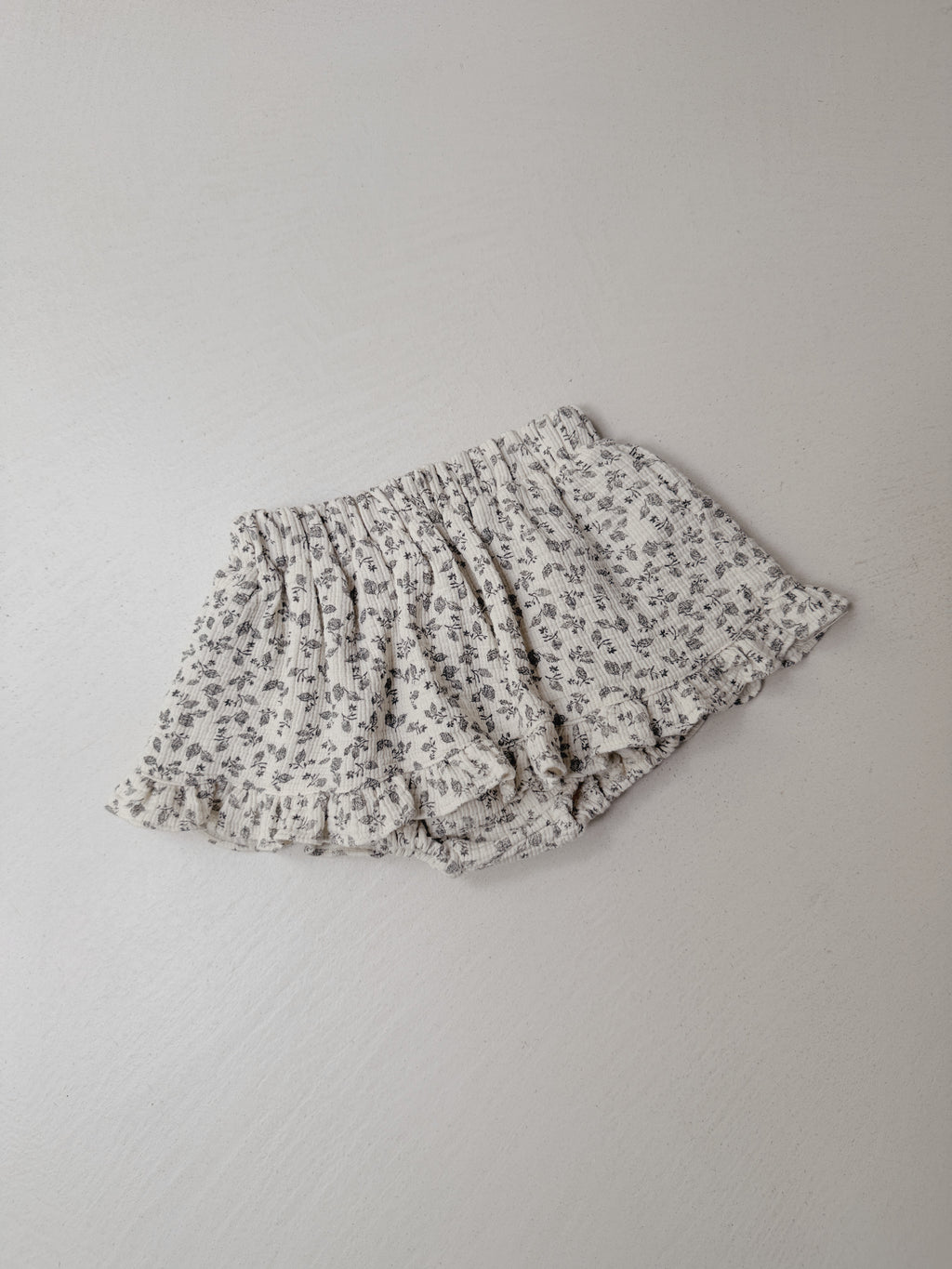 Jupe-culotte Agnès - écru à fleurs