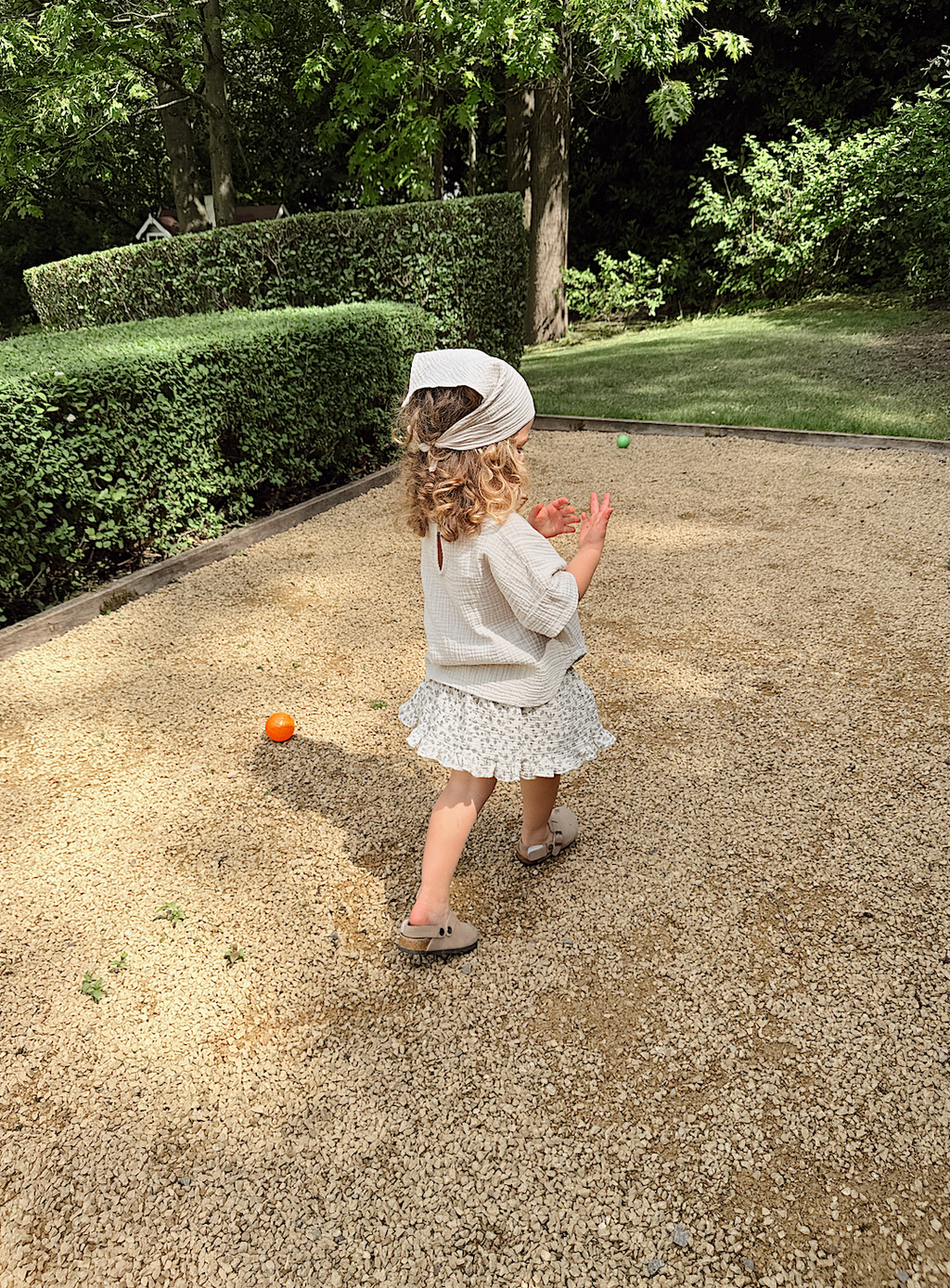 Jupe-culotte Agnès - écru à fleurs