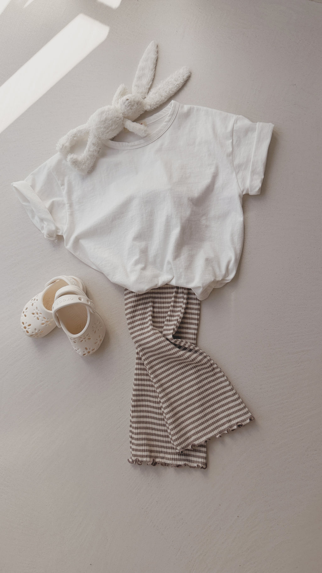 Legging June - beige et écru