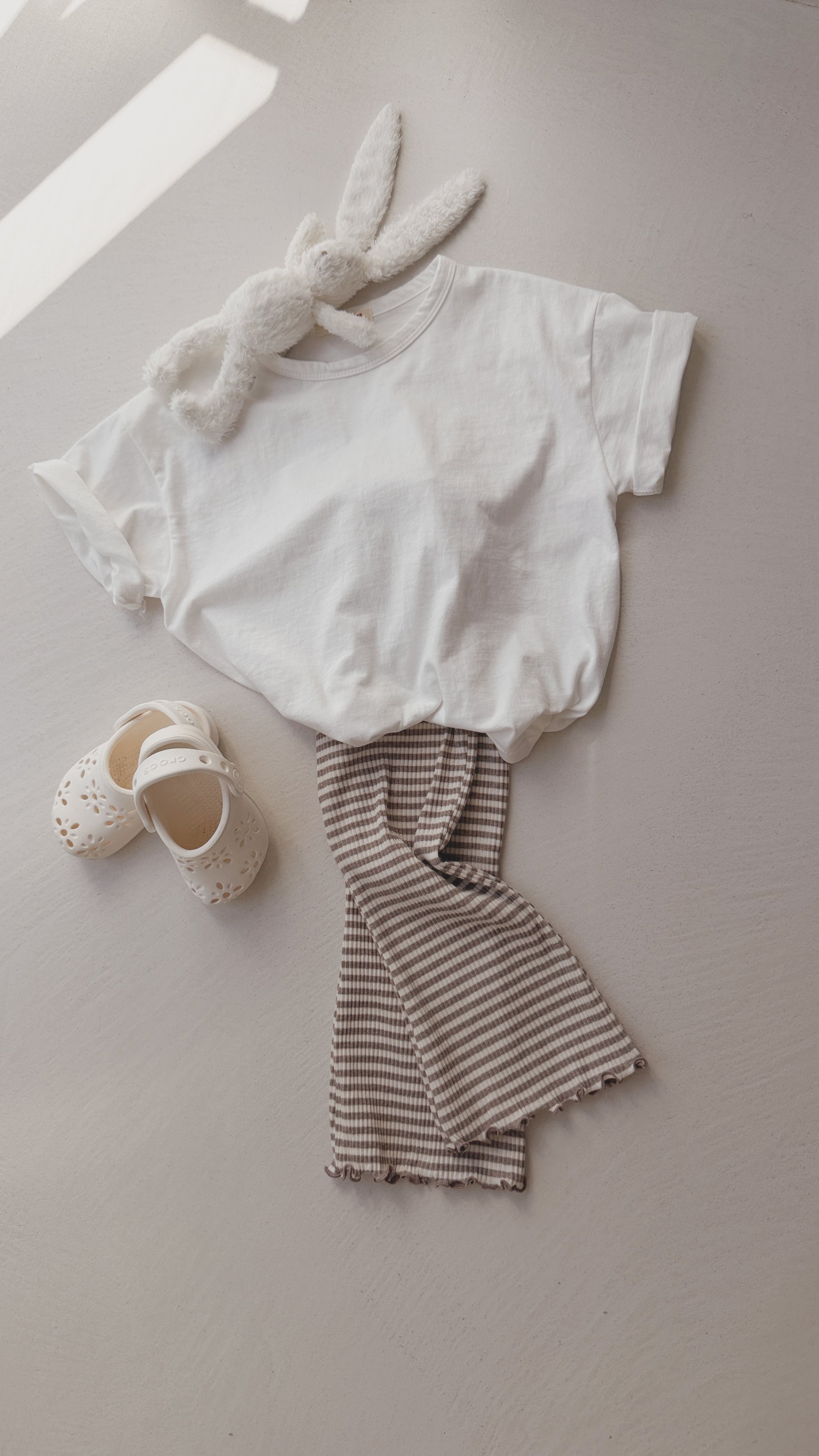 Legging June - beige et écru