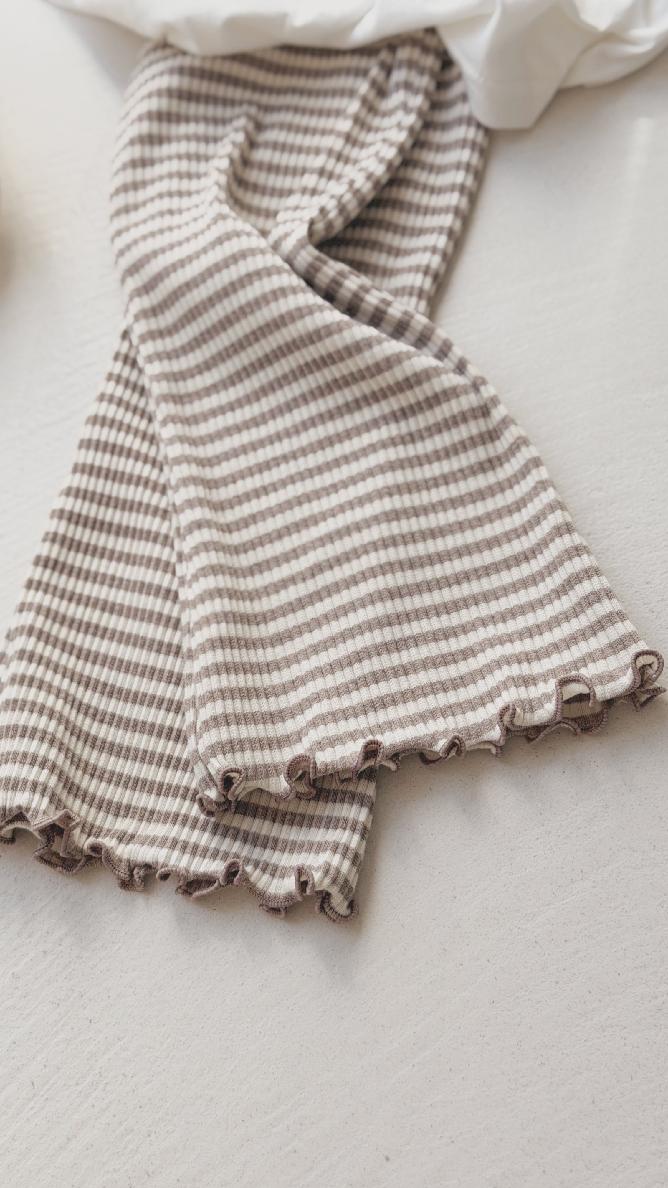 Legging June - beige et écru