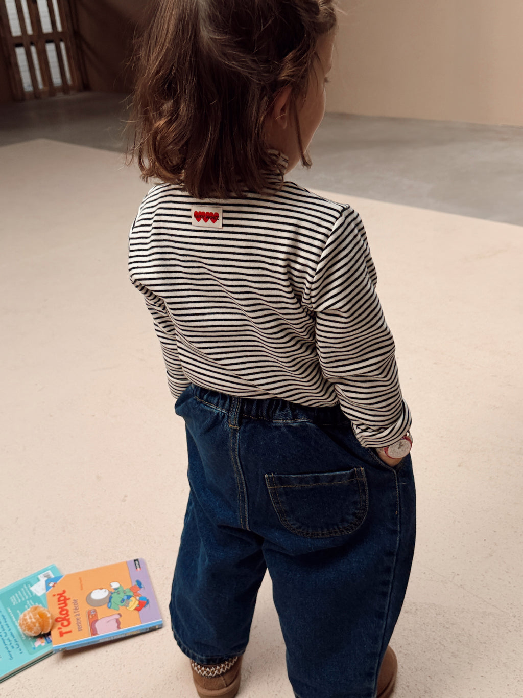 T-shirt Olivia - écru et noir