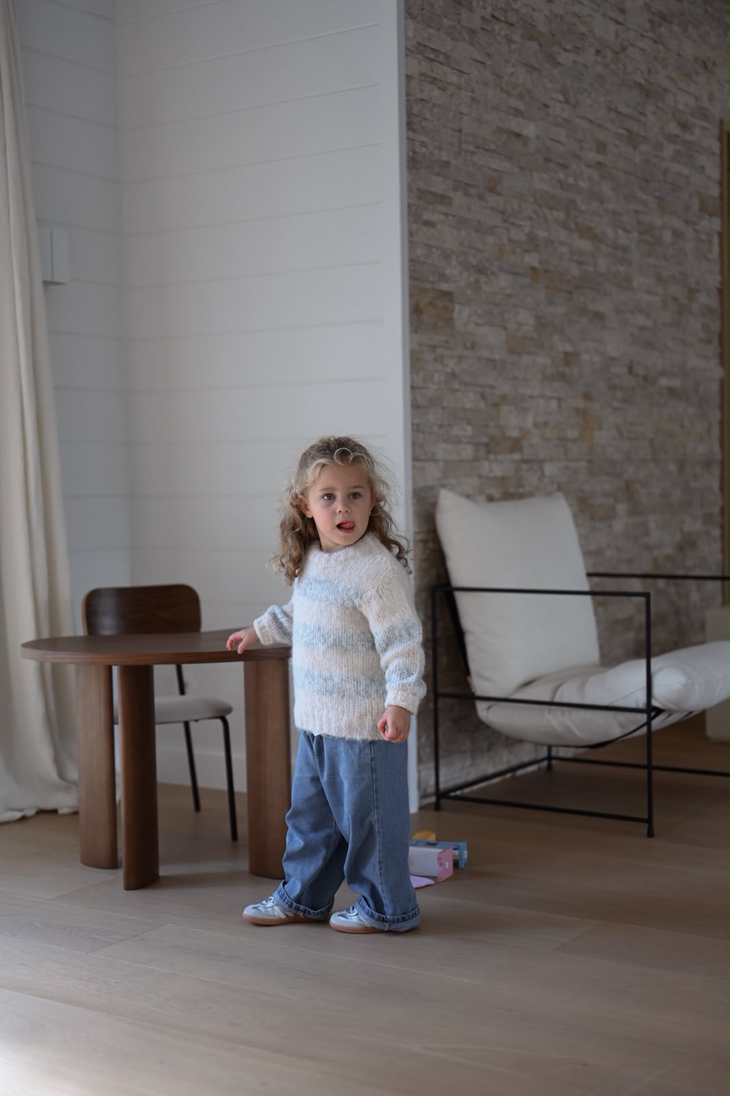 Basile sweater - ecru and grey