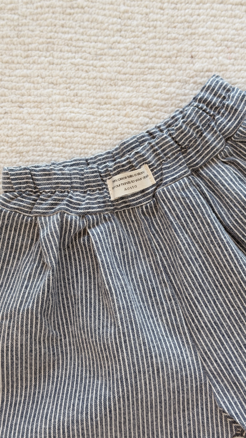 Pantalon Gabin - bleu à lignes