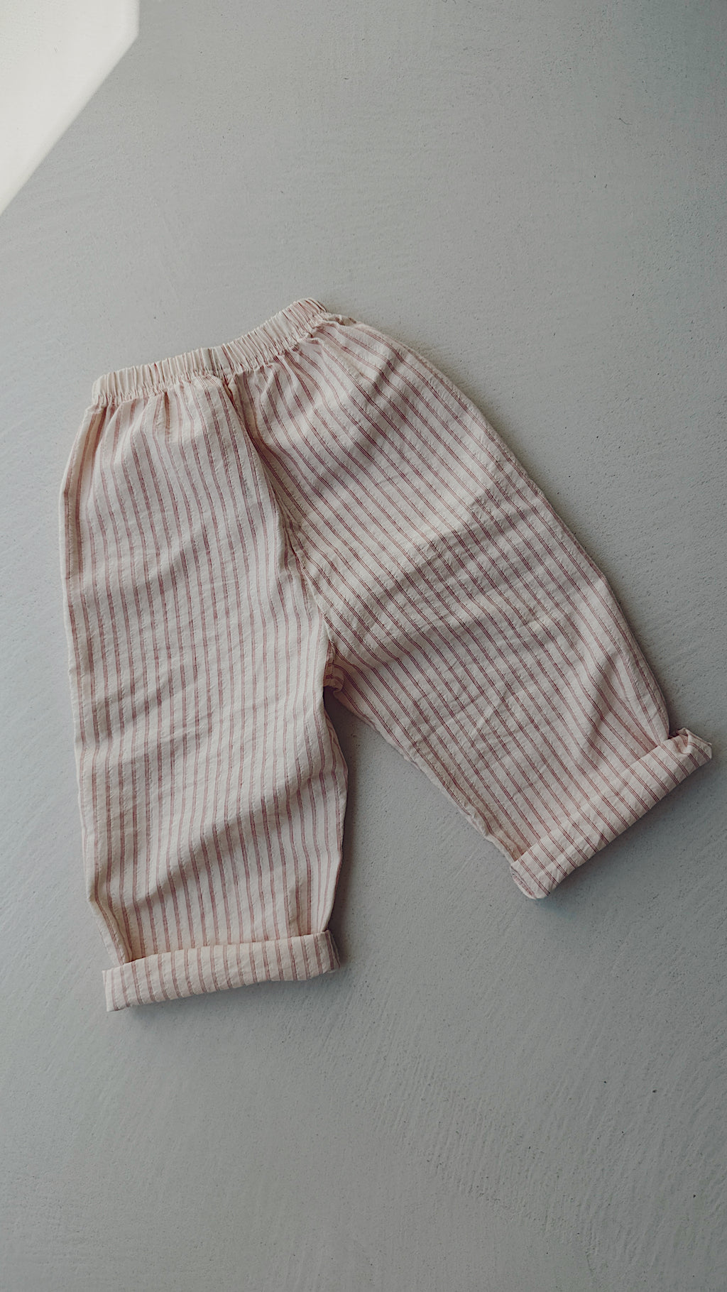 Pantalon Sienna - écru et rouge