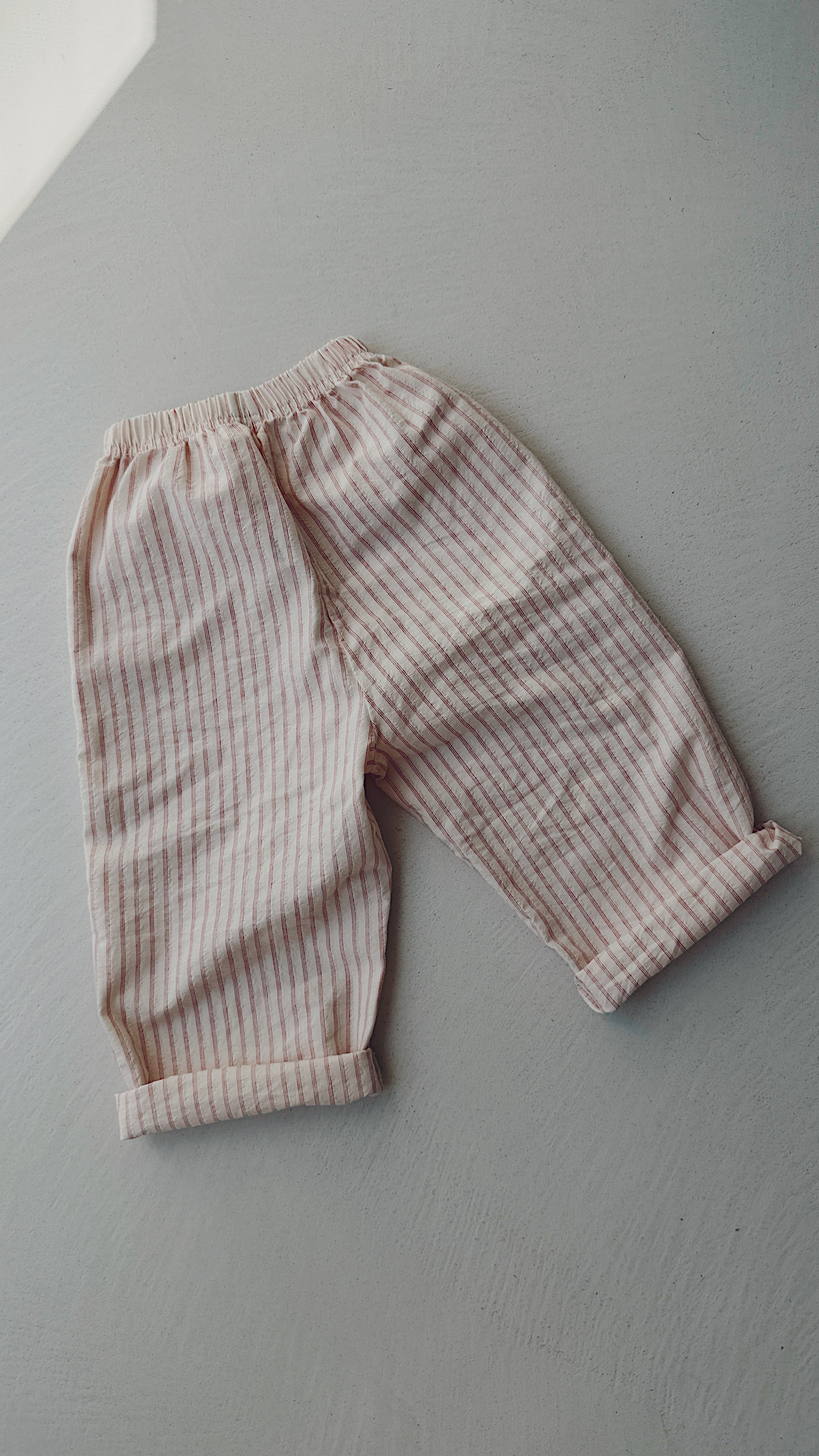 Pantalon Sienna - écru et rouge