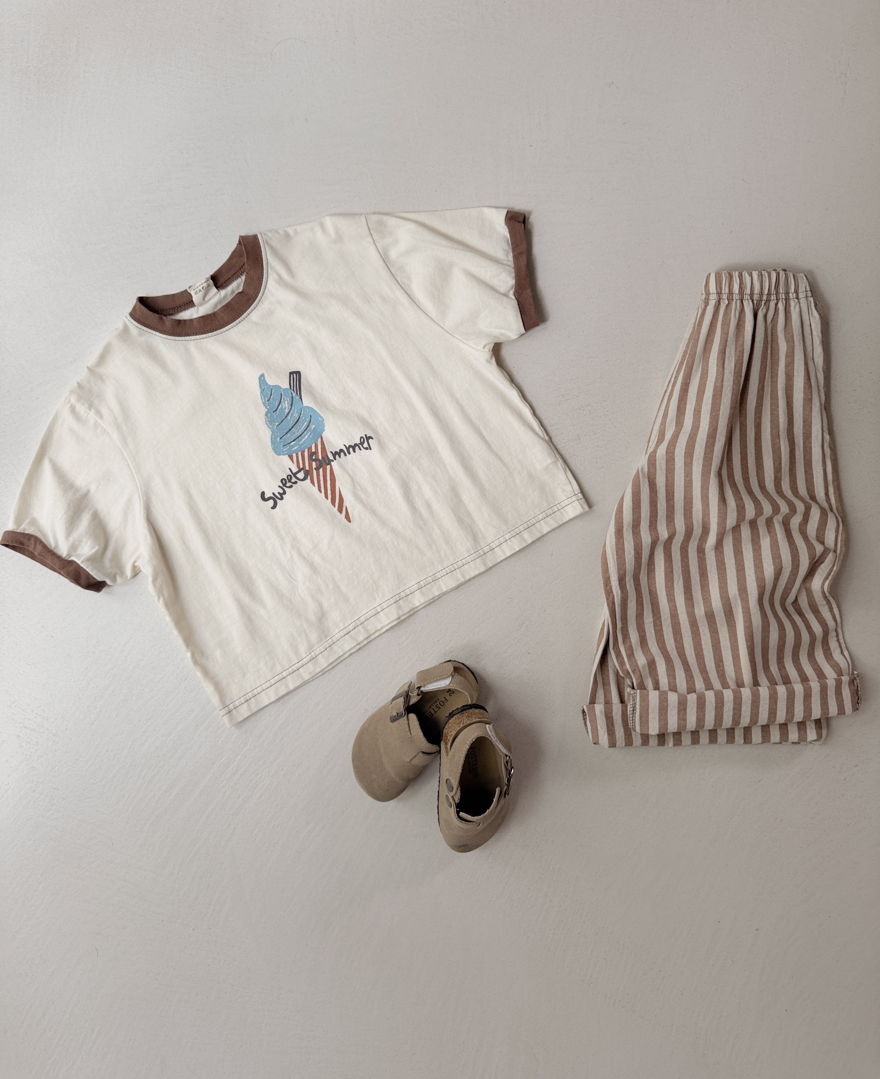 William trousers - beige with stripes