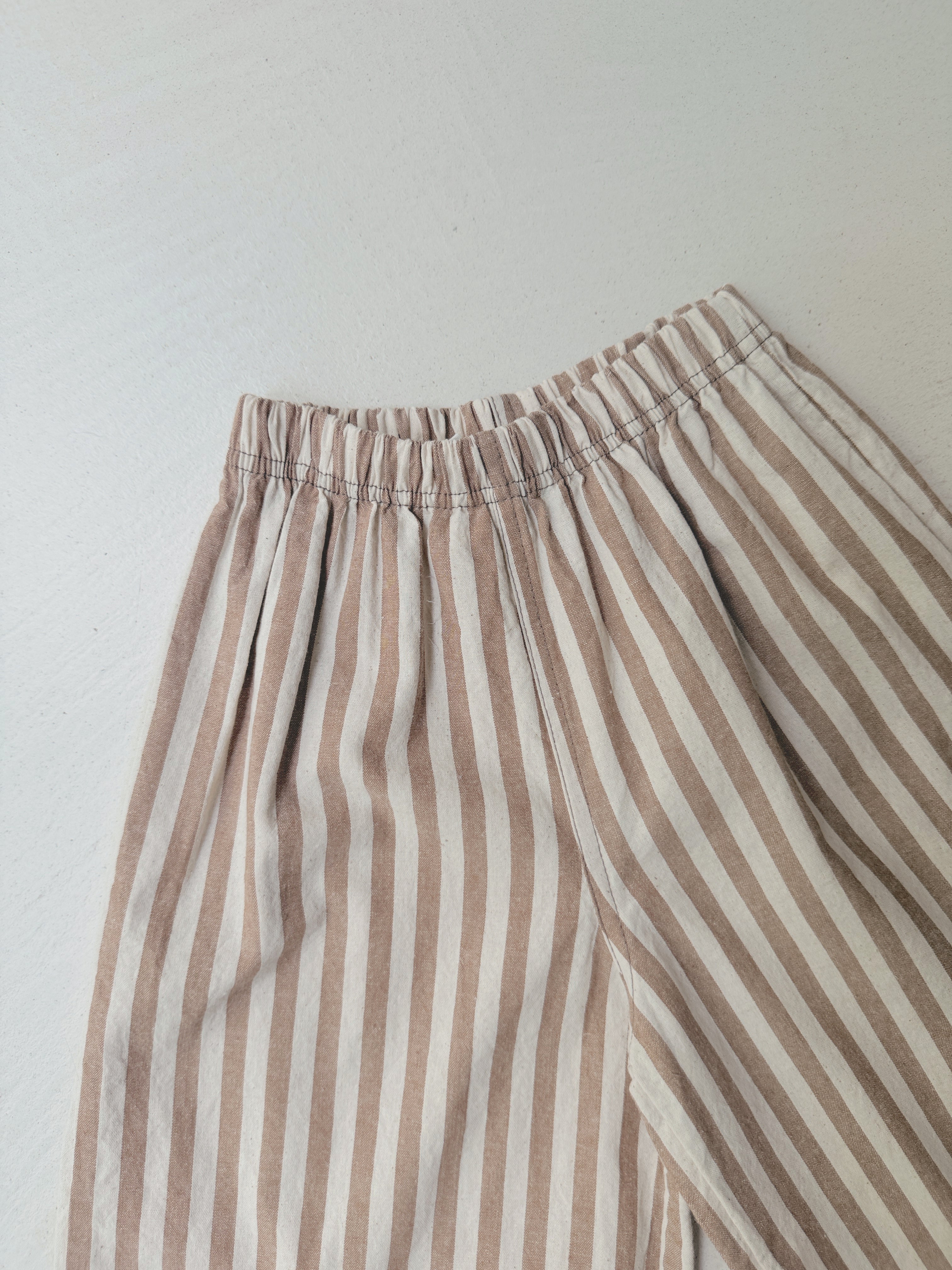 William trousers - beige with stripes