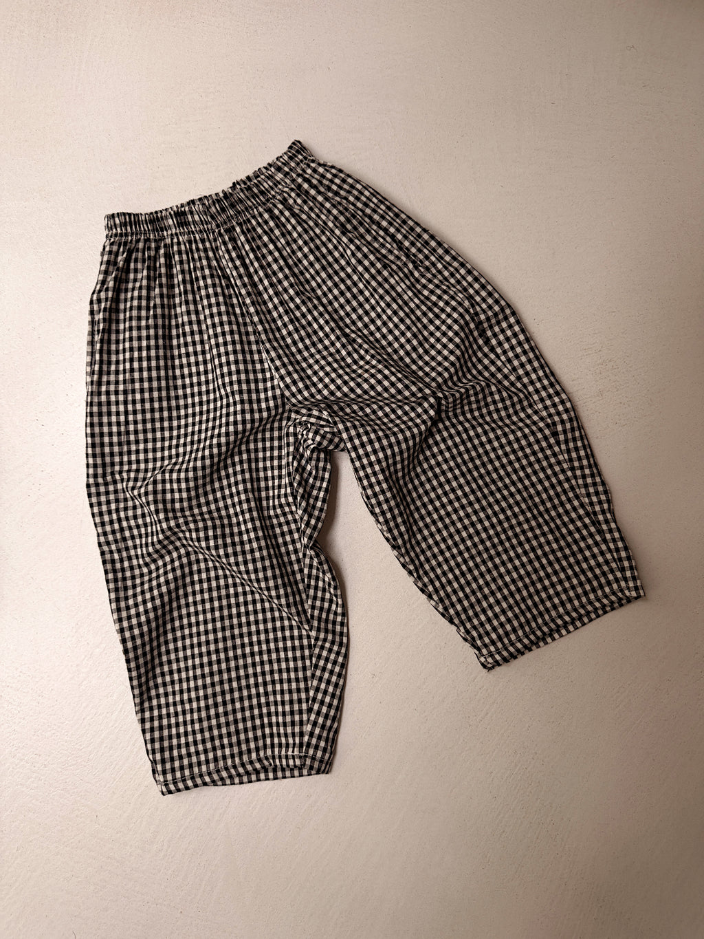 Pantalon Noé - vichy noir et blanc